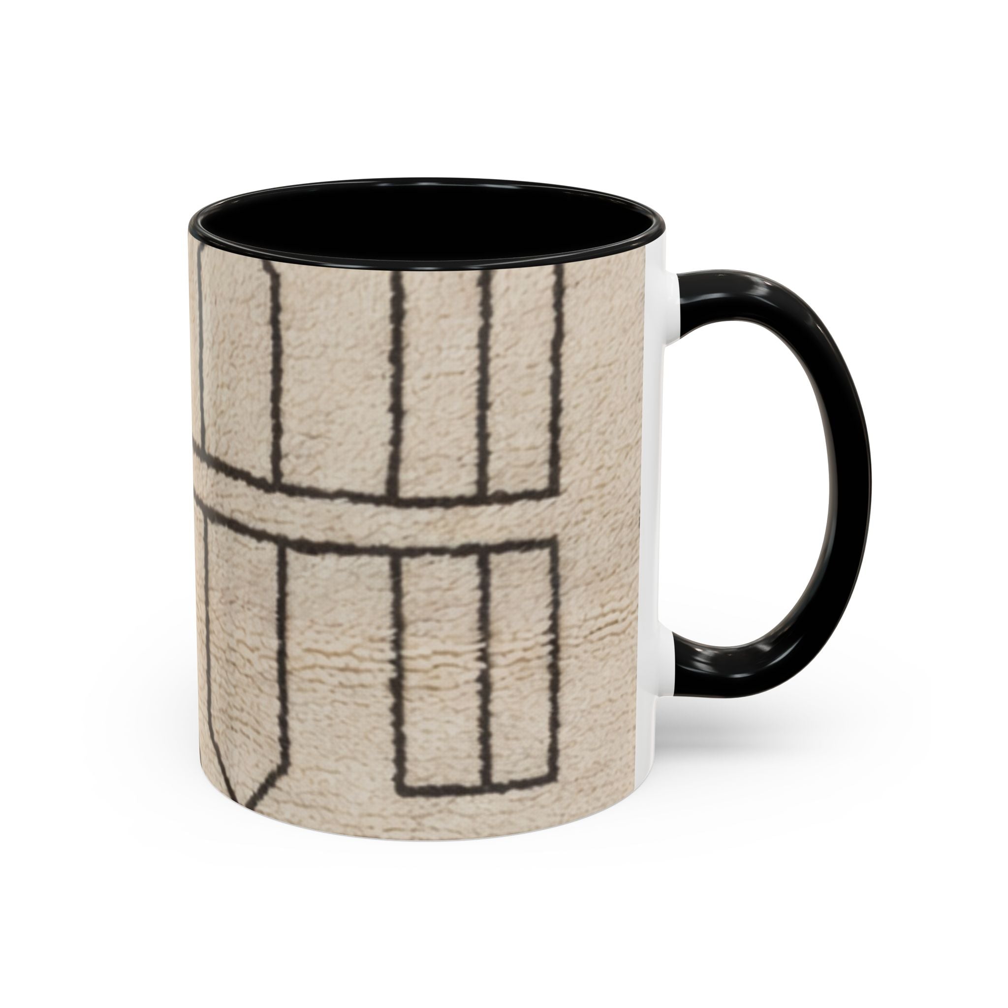 Neutral Geometric Pattern Mug | Accent Coffee Mug 11oz 15oz