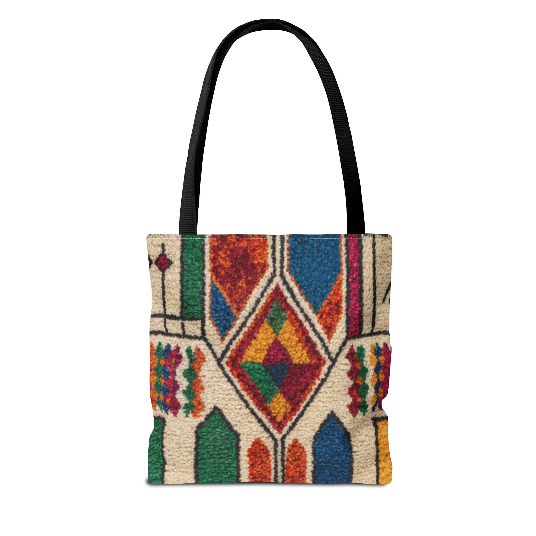 Colorful Geometric Kilim Pattern Tote | Boho Aztec Tribal Bag