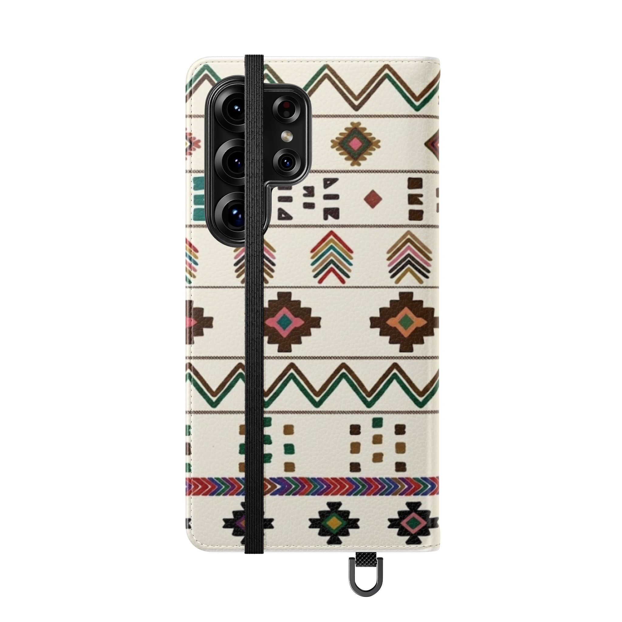 Southwestern Aztec Pattern Flip Case | Tribal Phone Wallet, Card Slots