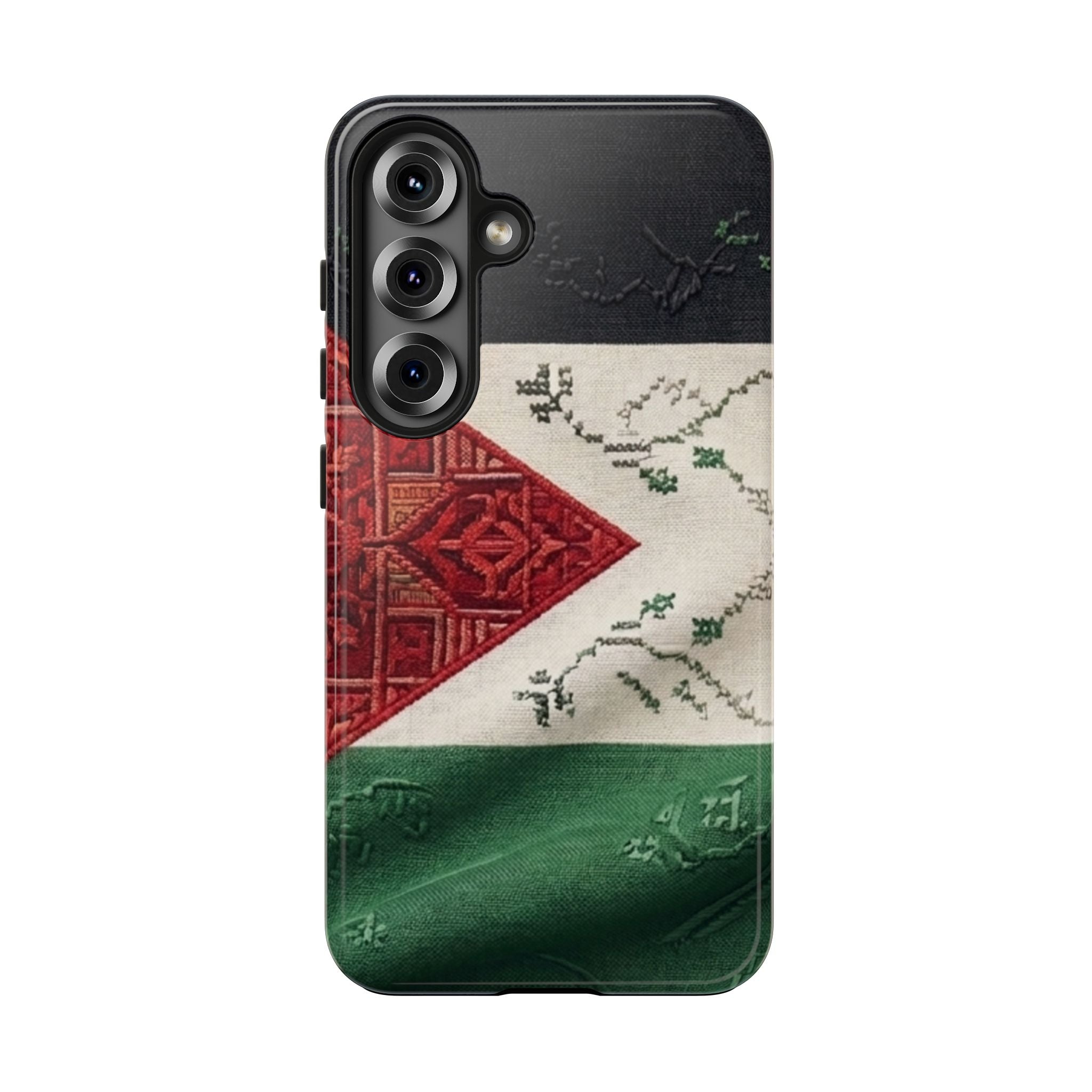 Palestine Flag Pattern Tough Phone Case | Palestine Textile Design