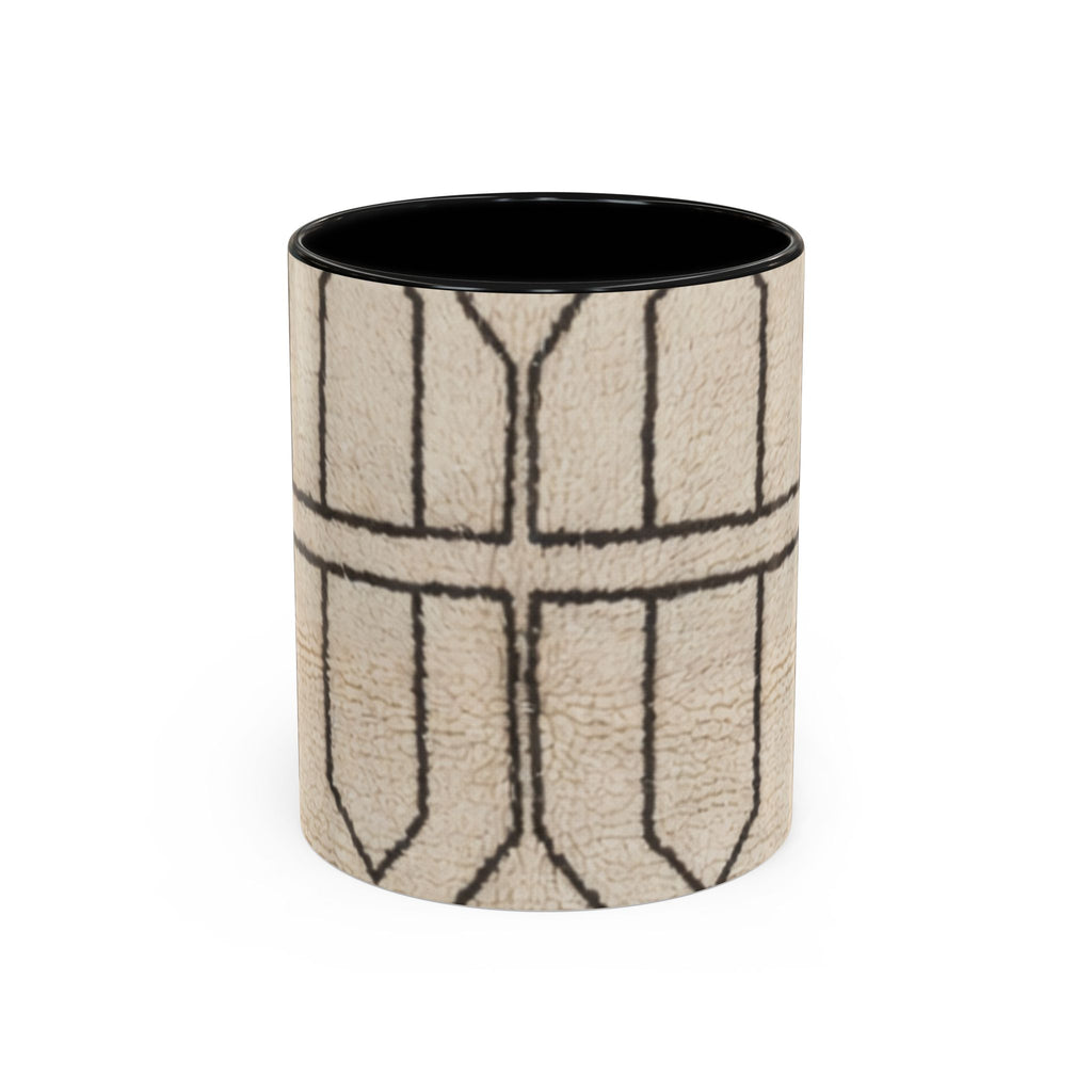 Neutral Geometric Pattern Mug | Accent Coffee Mug 11oz 15oz