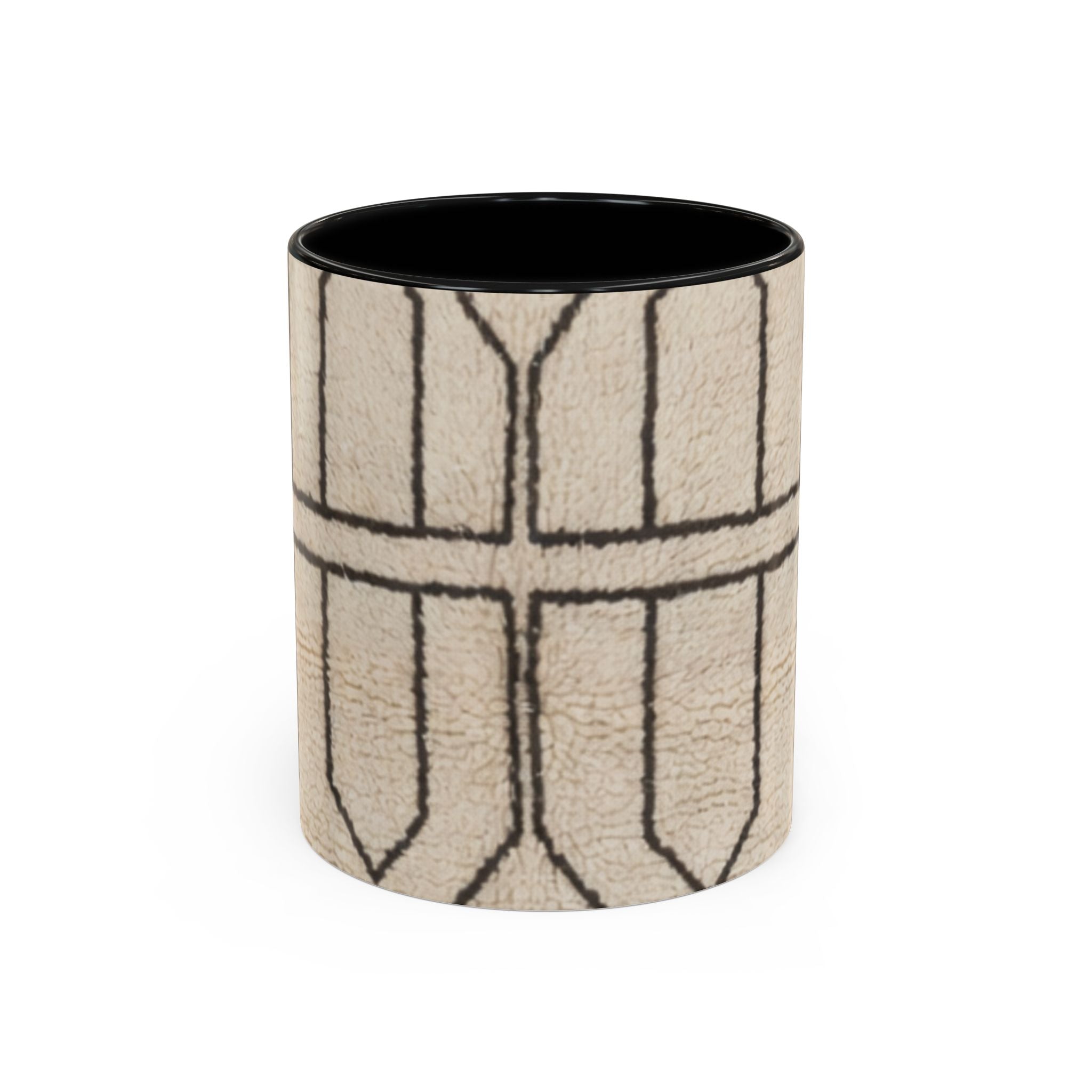 Neutral Geometric Pattern Mug | Accent Coffee Mug 11oz 15oz