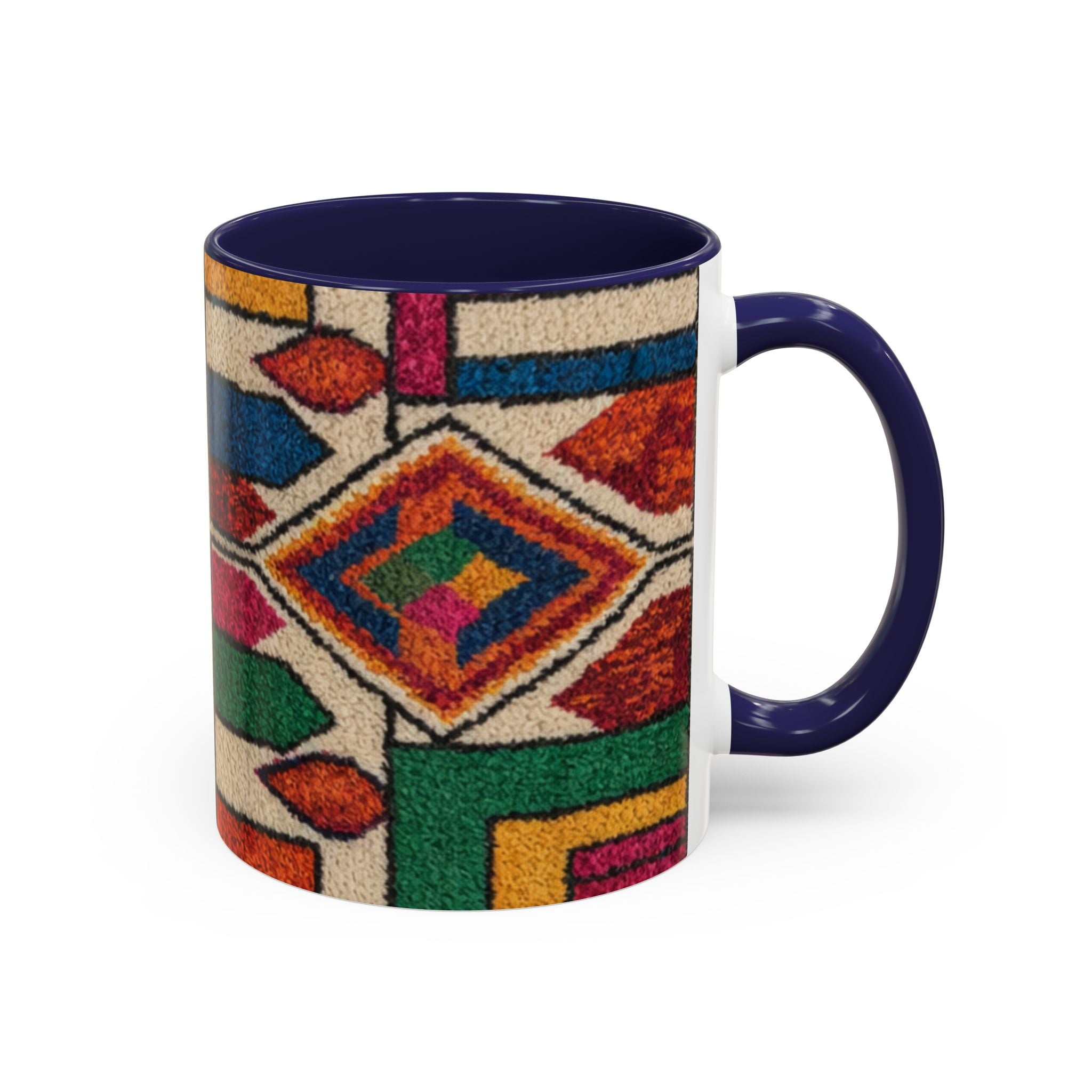 Colorful Geometric Moroccan Pattern Accent Coffee Mug | 11oz or 15oz