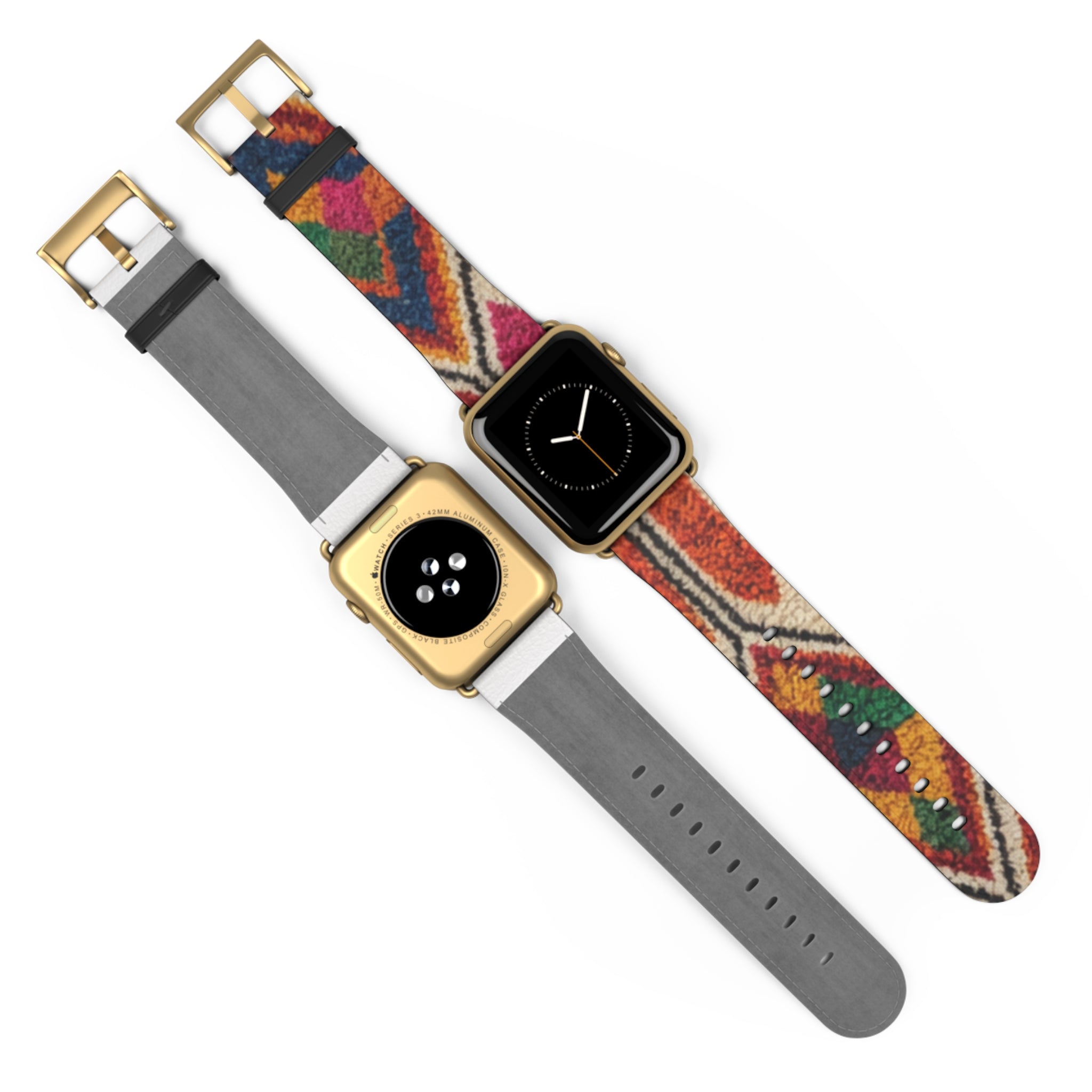 Boho Kilim Pattern Watch Band | Colorful Moroccan Berber Strap