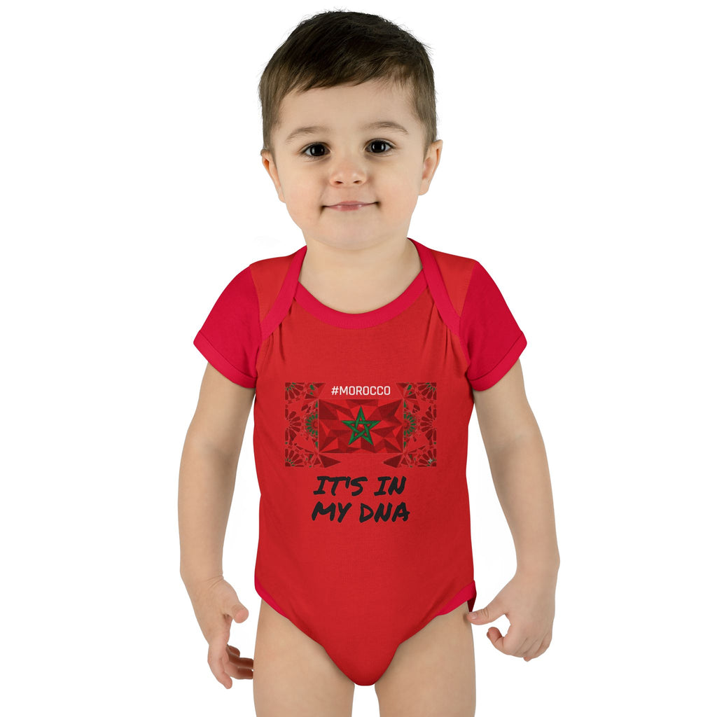 Cute Morocco Flag It's In My DNA Infant Bodysuit | Baby Onesie