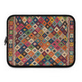 Colorful Kilim Pattern Laptop Sleeve | Boho Geometric Diamond Design