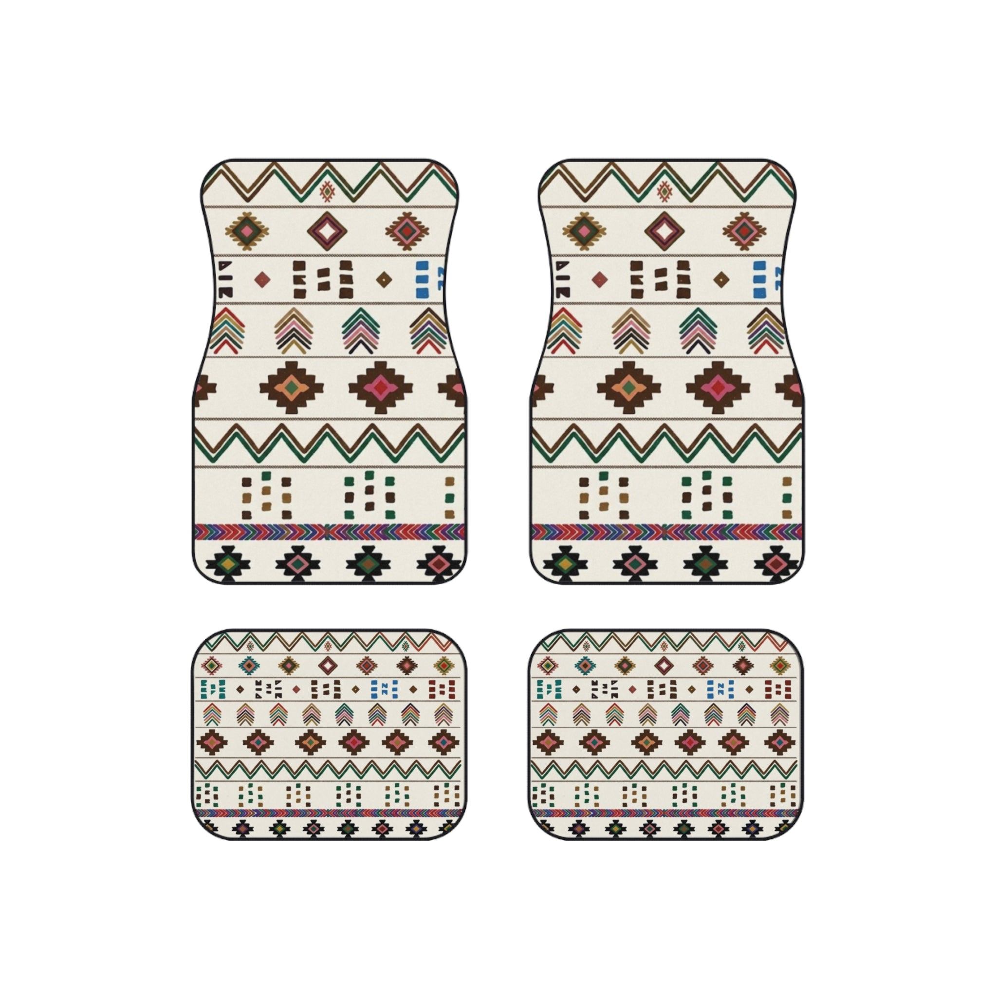 Southwestern Aztec Pattern Car Mats