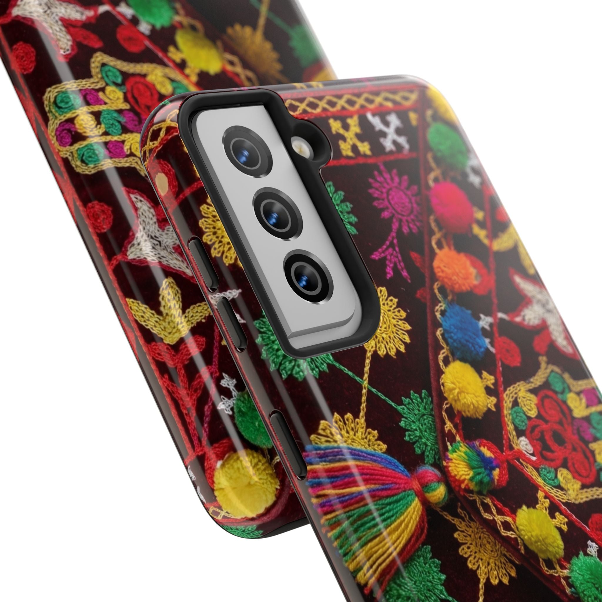 Colorful Pom Pom Pattern Phone Case | Tough Phone Case