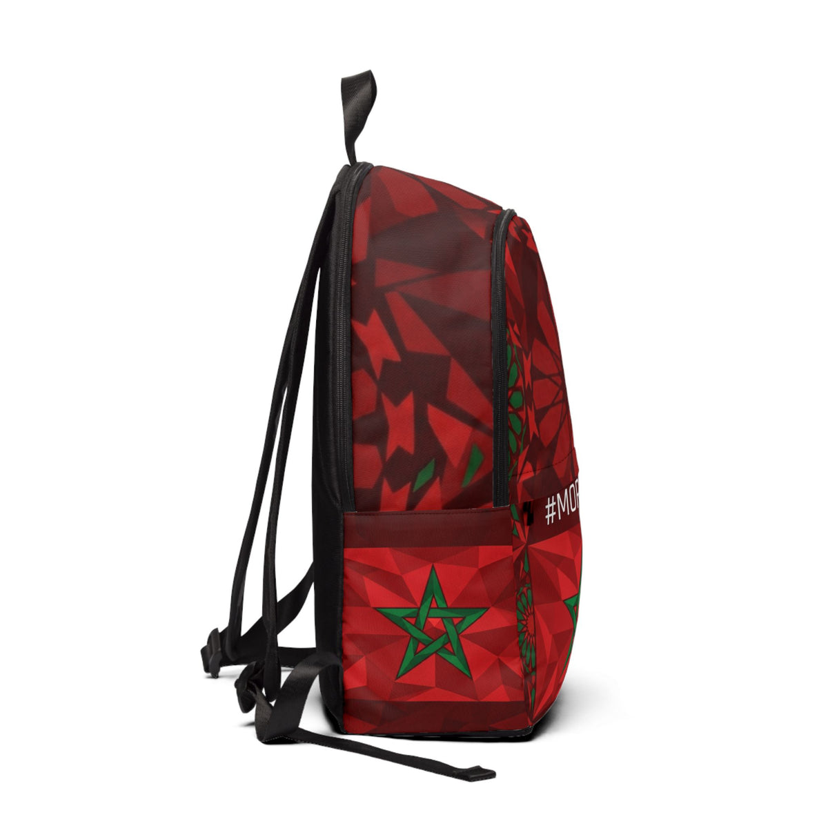 Morocco Flag Geometric Star Backpack | Moroccan Backpack