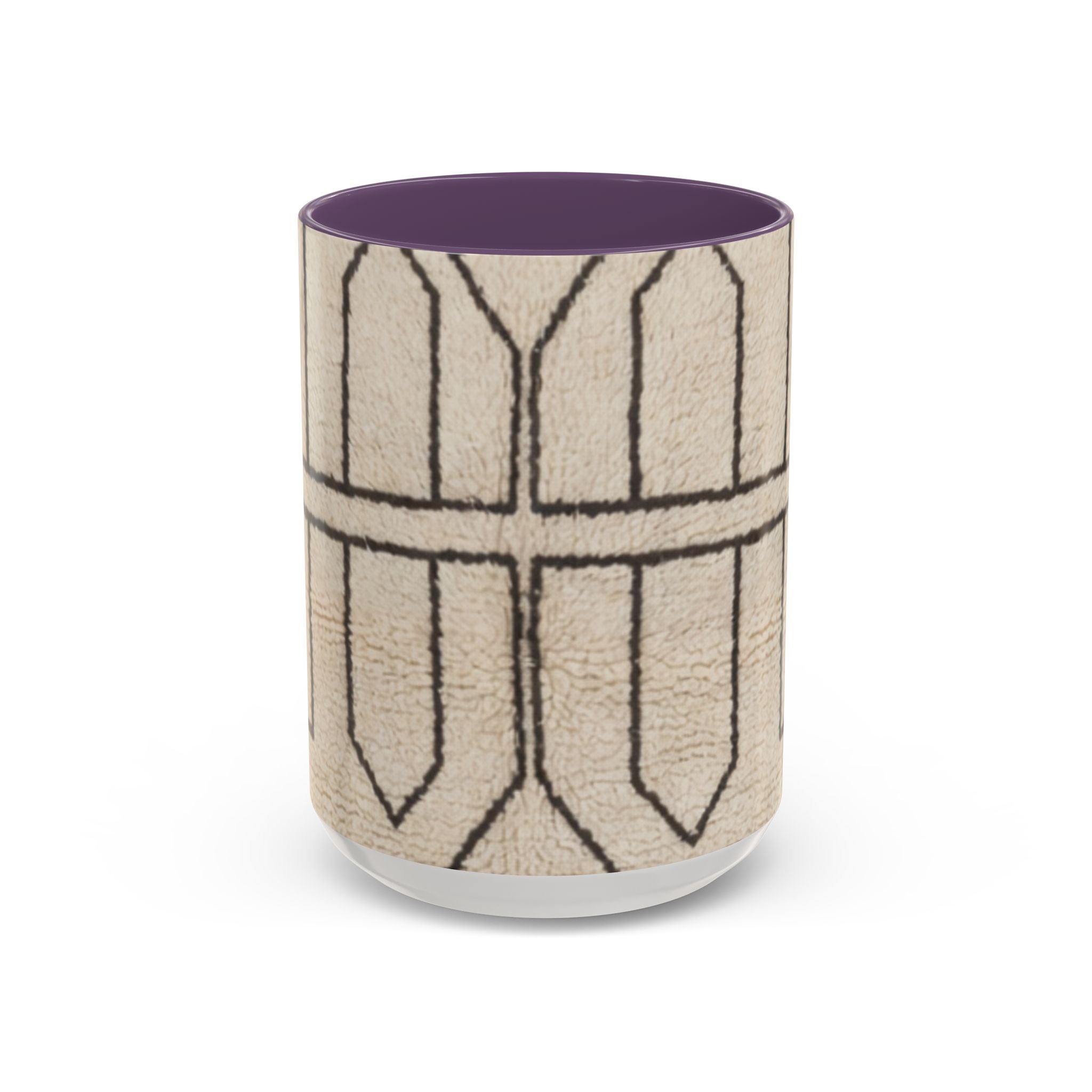 Neutral Geometric Pattern Mug | Accent Coffee Mug 11oz 15oz