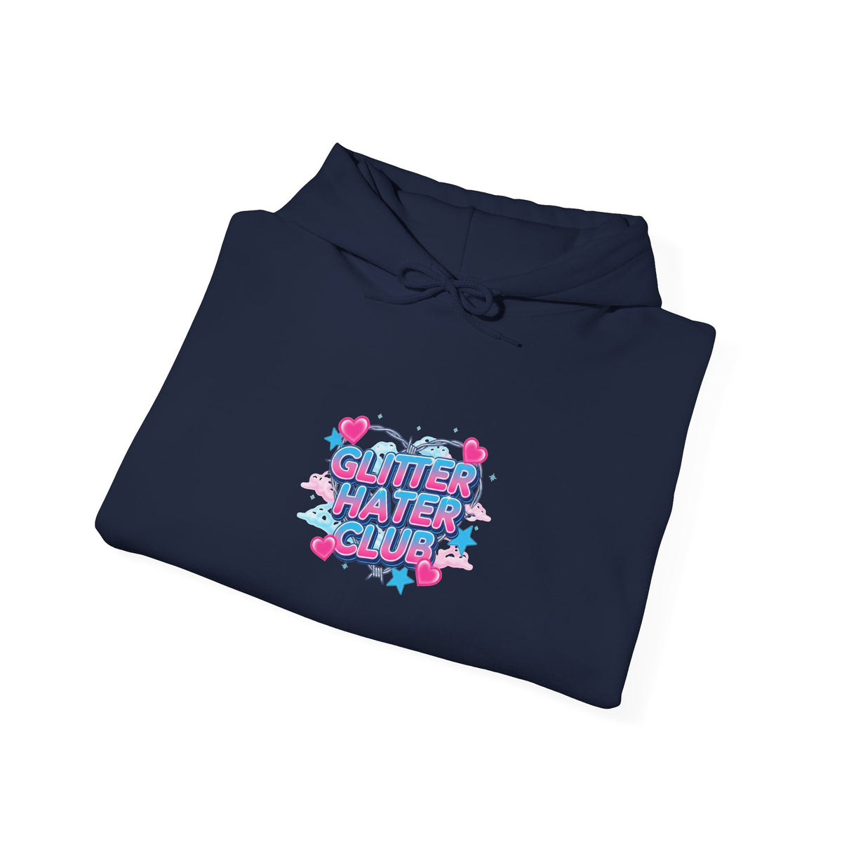 Snarky Neon Heart Airbrush Hoodie | Y2K graffiti, barbiecore sarcasm