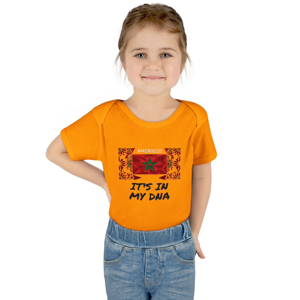 Cute Morocco Flag It's In My DNA Infant Bodysuit | Baby Onesie