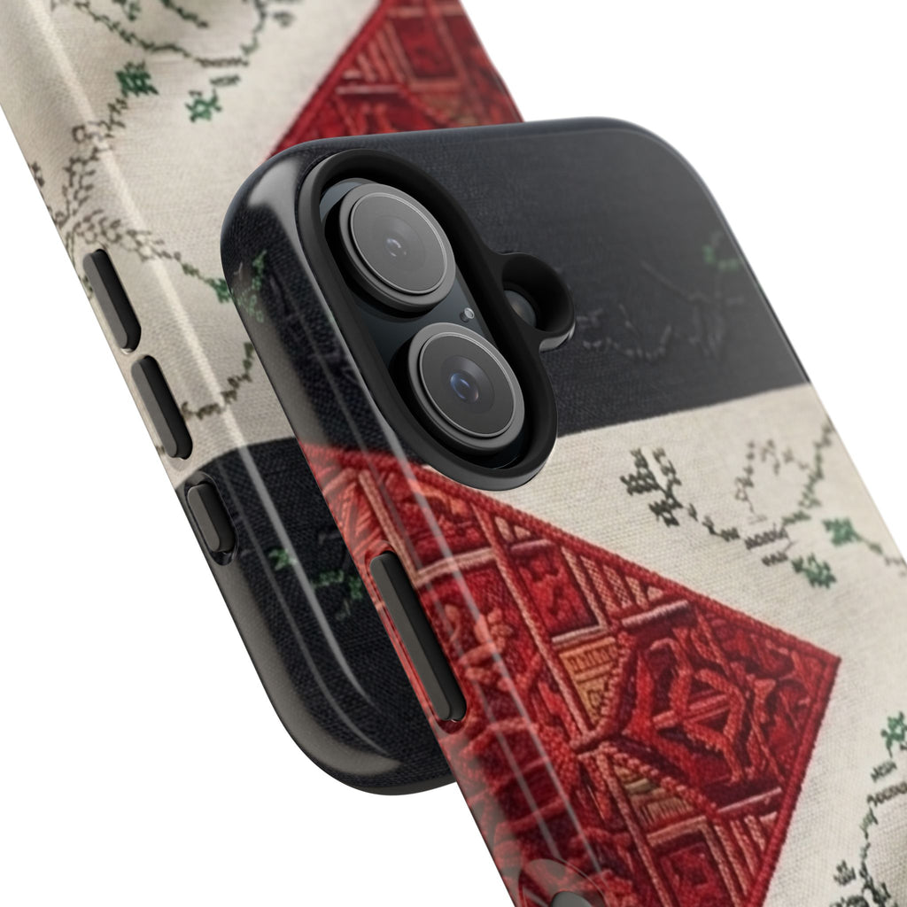 Palestine Flag Pattern Tough Phone Case | Palestine Textile Design