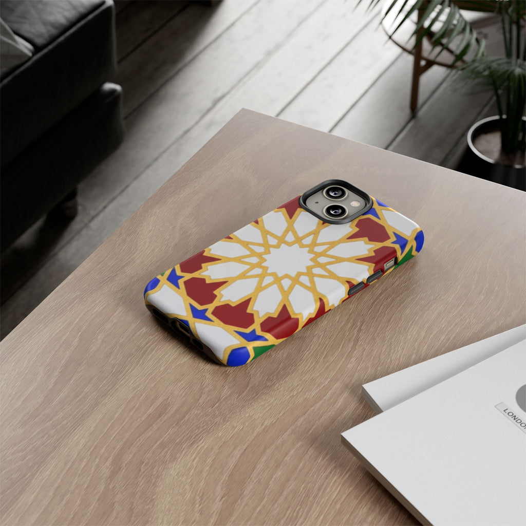 Geometric Moroccan Pattern Tough Case | Colorful Mosaic Phone Cover