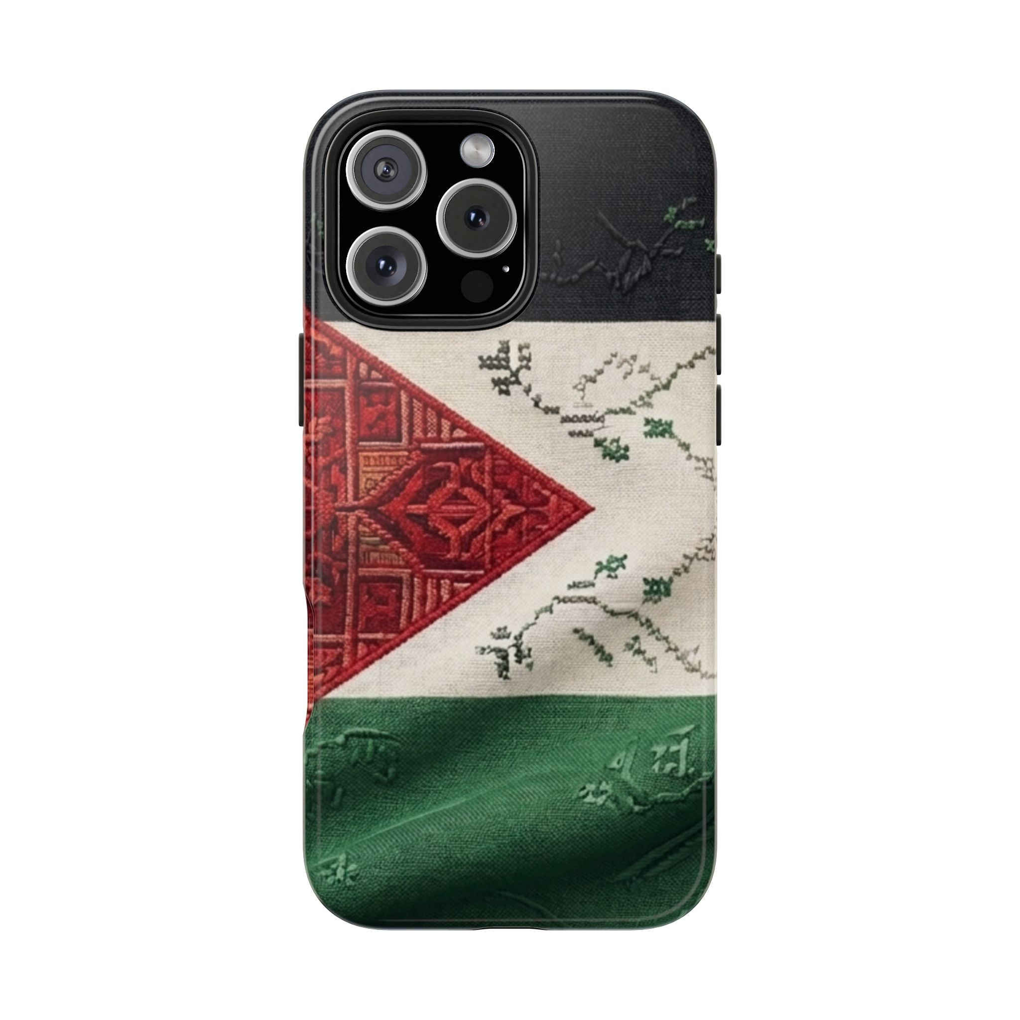 Palestine Flag Pattern Tough Phone Case | Palestine Textile Design