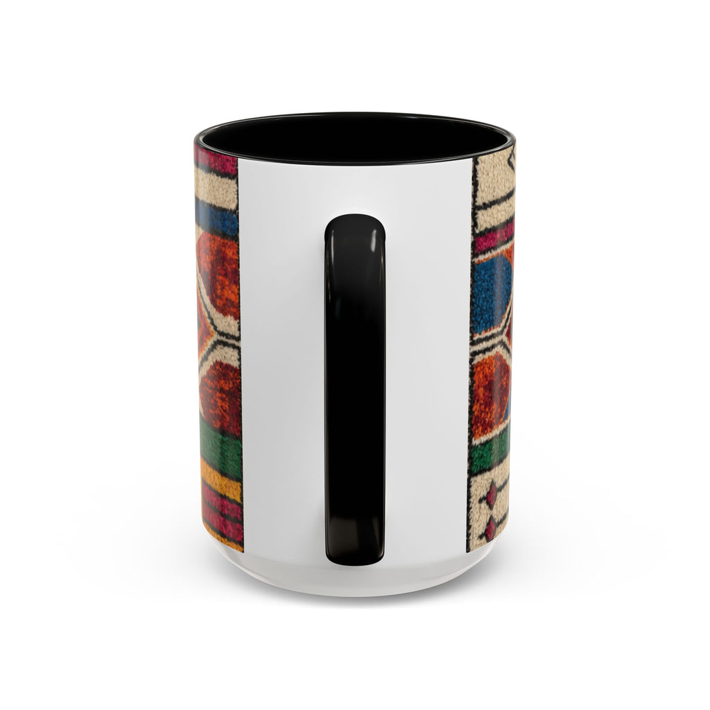 Colorful Geometric Moroccan Pattern Accent Coffee Mug | 11oz or 15oz