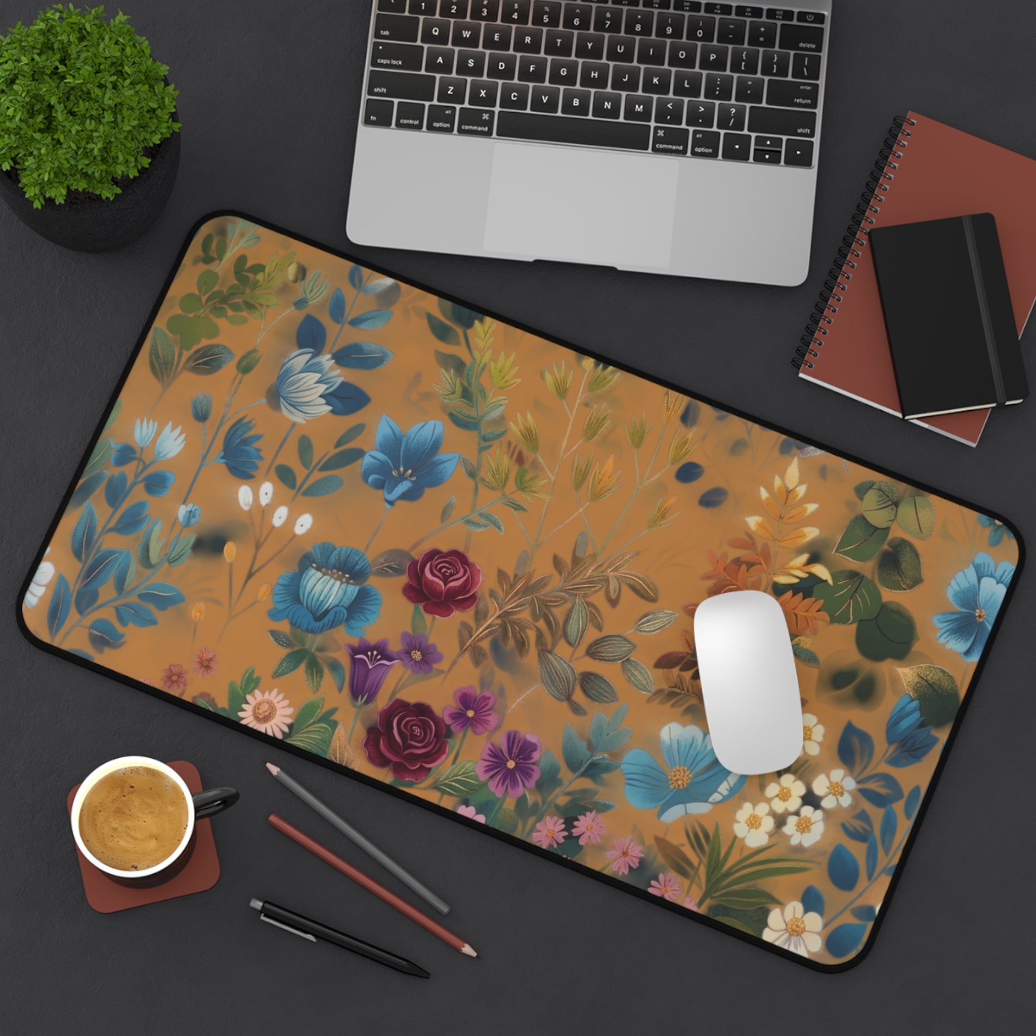 Floral Desk Mat | Desk Mat Aesthetic