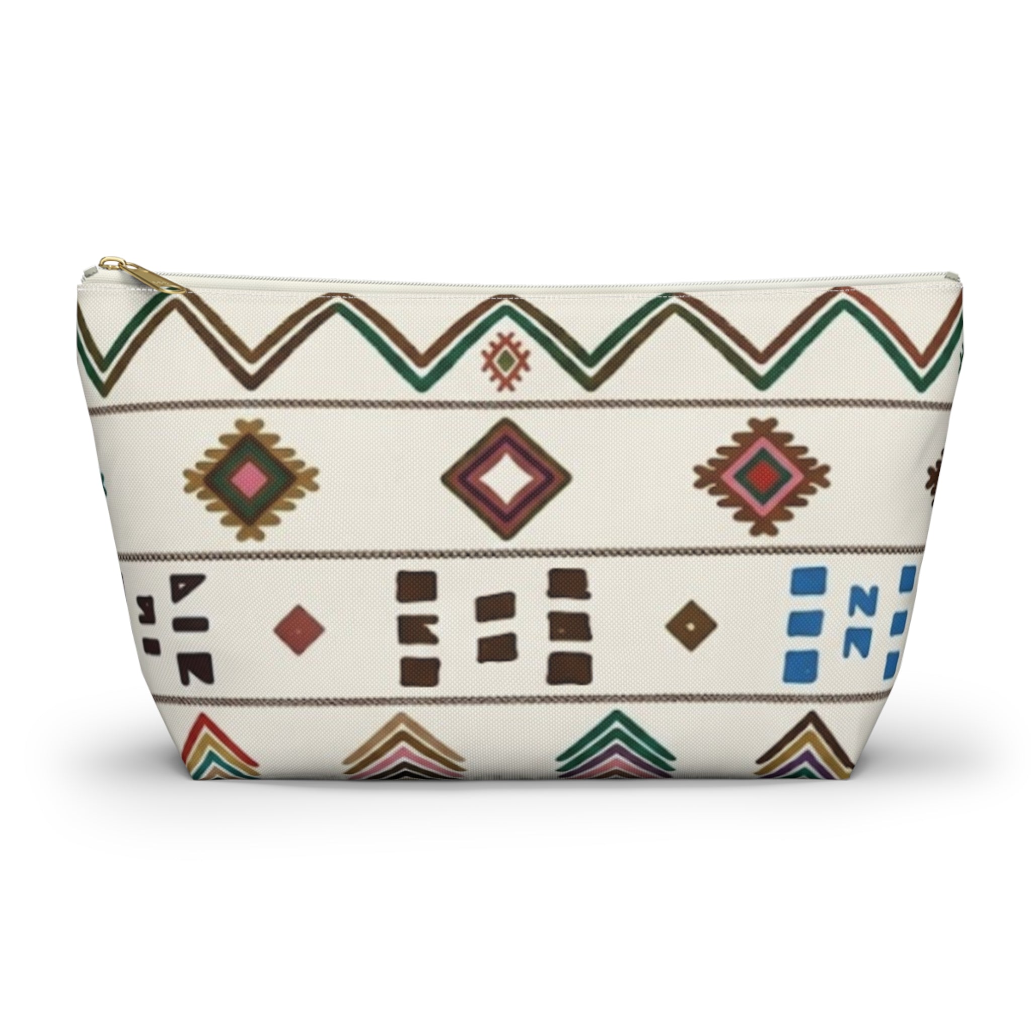 Boho Aztec Pattern Accessory Pouch | TBottom Makeup Bag
