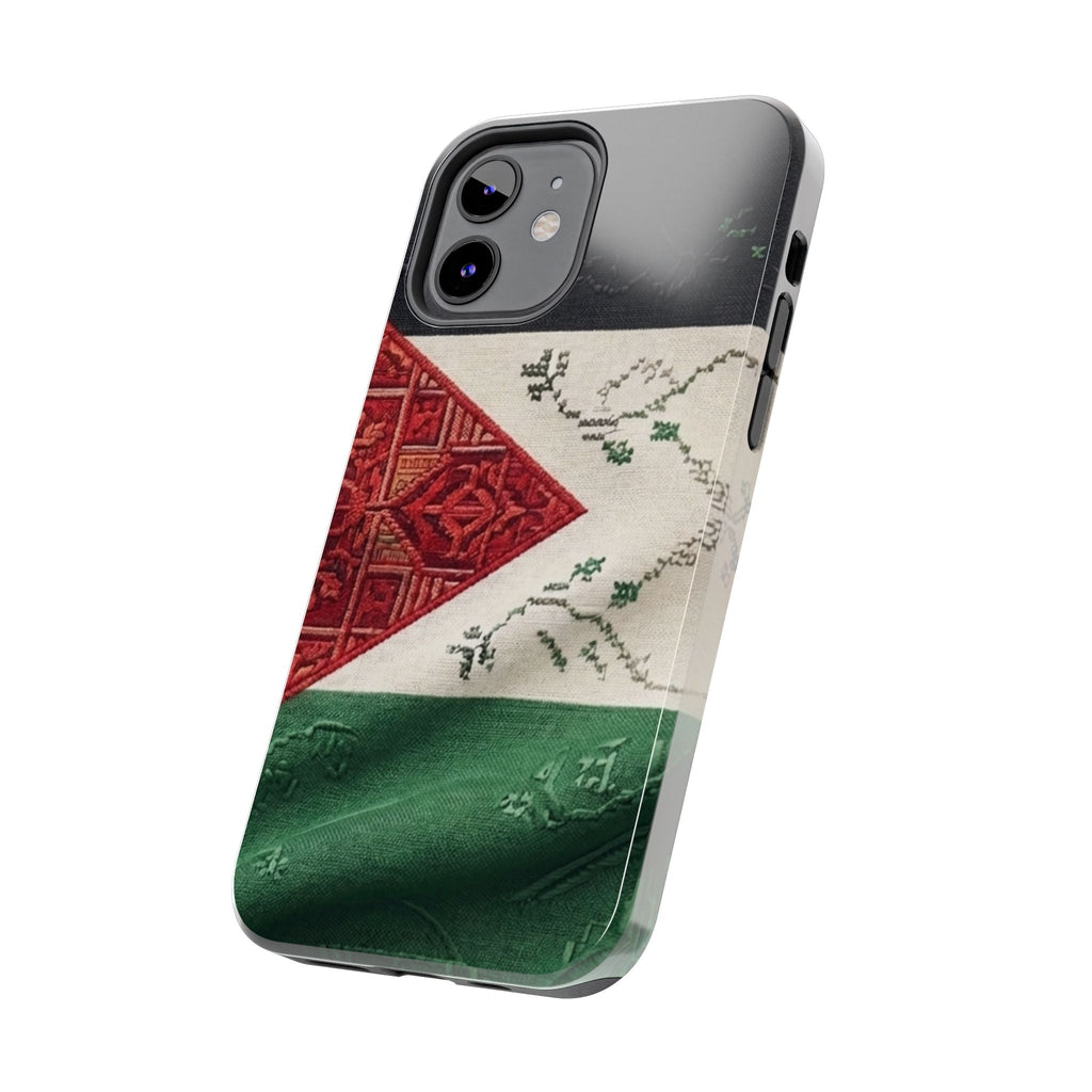 Palestine Flag Pattern Tough Phone Case | Palestine Textile Design