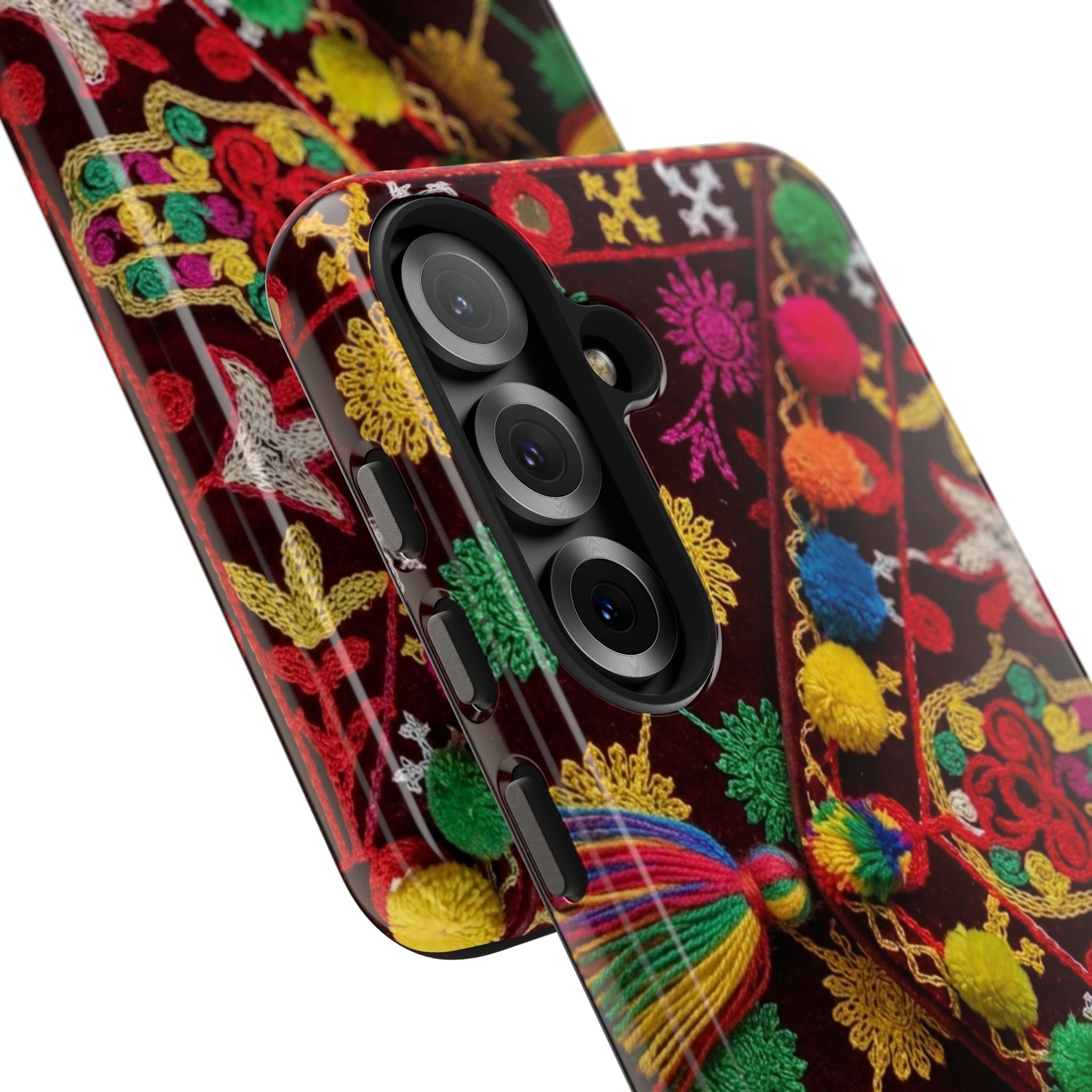 Colorful Pom Pom Pattern Phone Case | Tough Phone Case