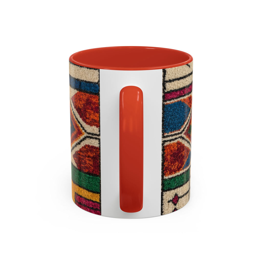 Colorful Geometric Moroccan Pattern Accent Coffee Mug | 11oz or 15oz