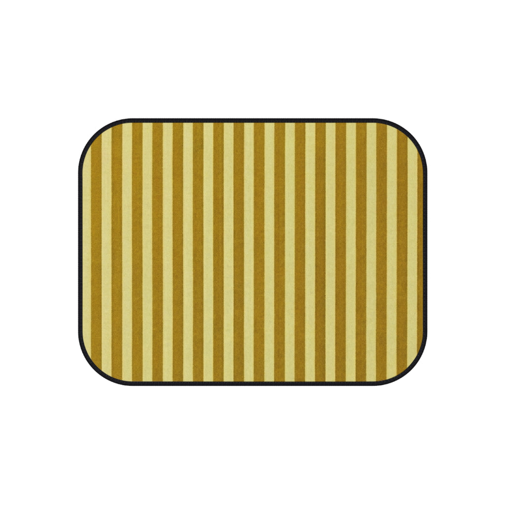 Yellow Stripe Car Floor Mats, Car Interiors Decoration | Gifts for Drivers