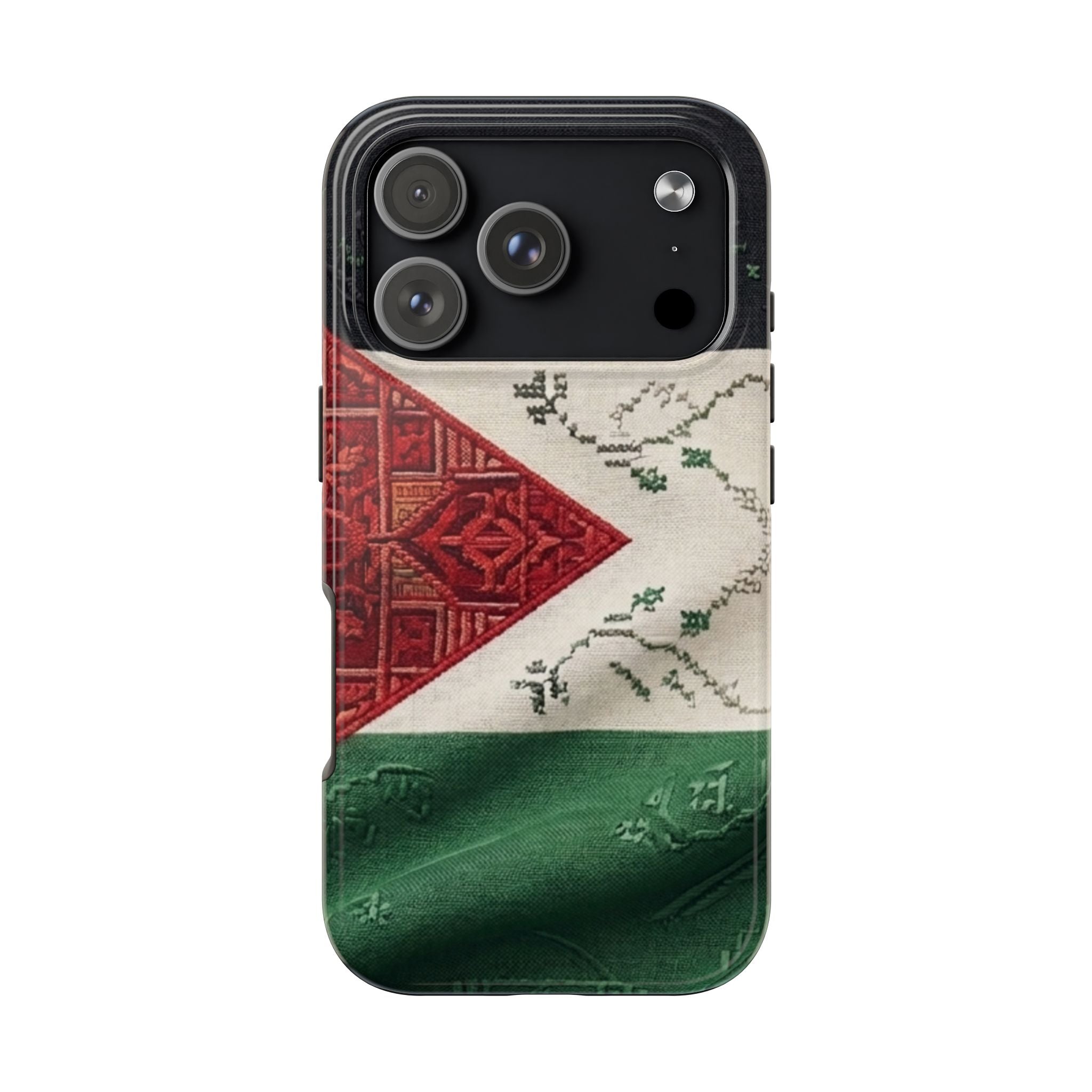Palestine Flag Pattern Tough Phone Case | Palestine Textile Design