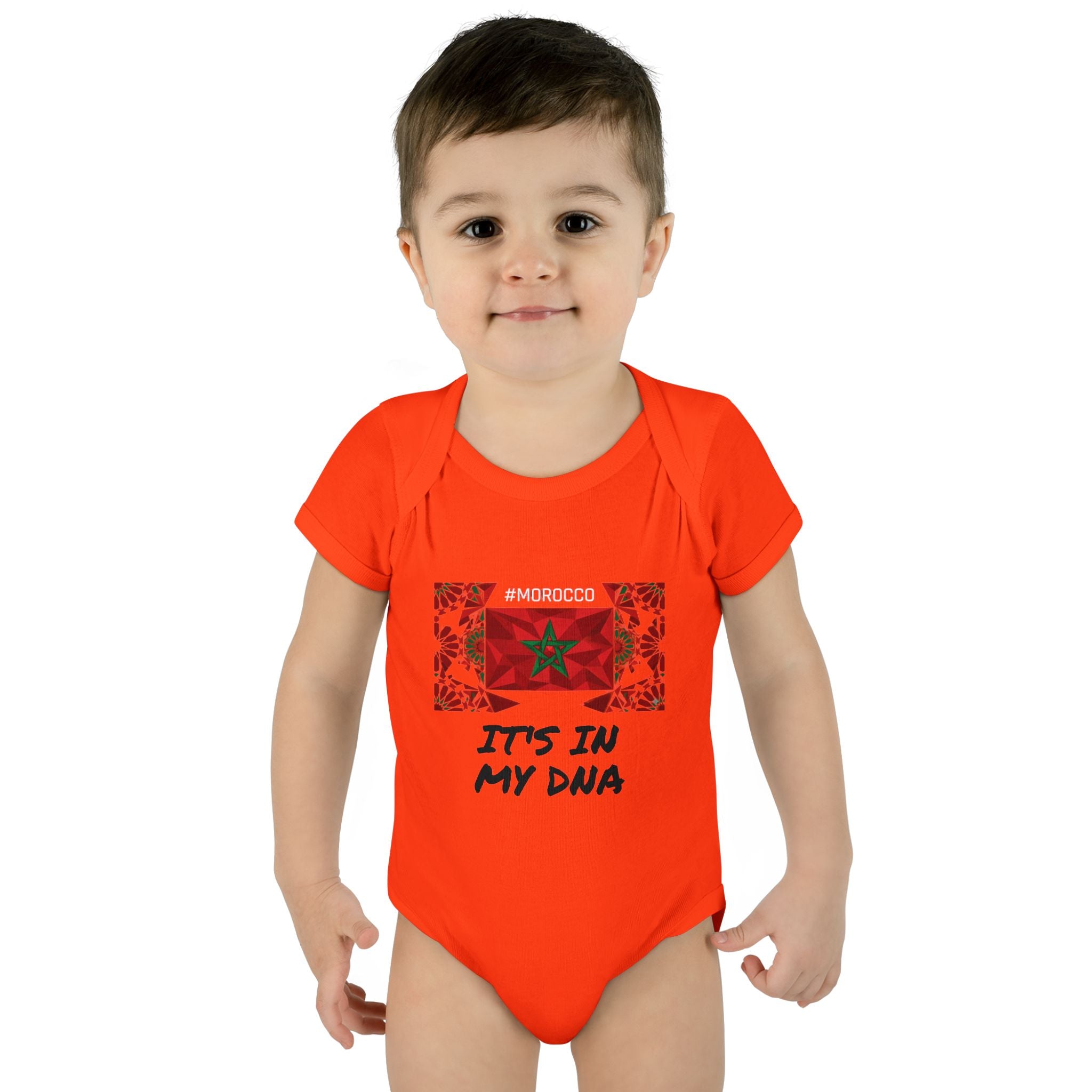 Cute Morocco Flag It's In My DNA Infant Bodysuit | Baby Onesie