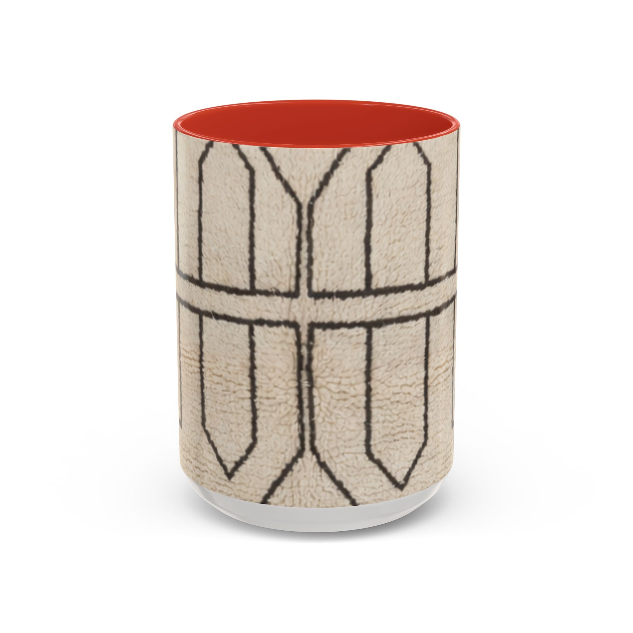 Neutral Geometric Pattern Mug | Accent Coffee Mug 11oz 15oz