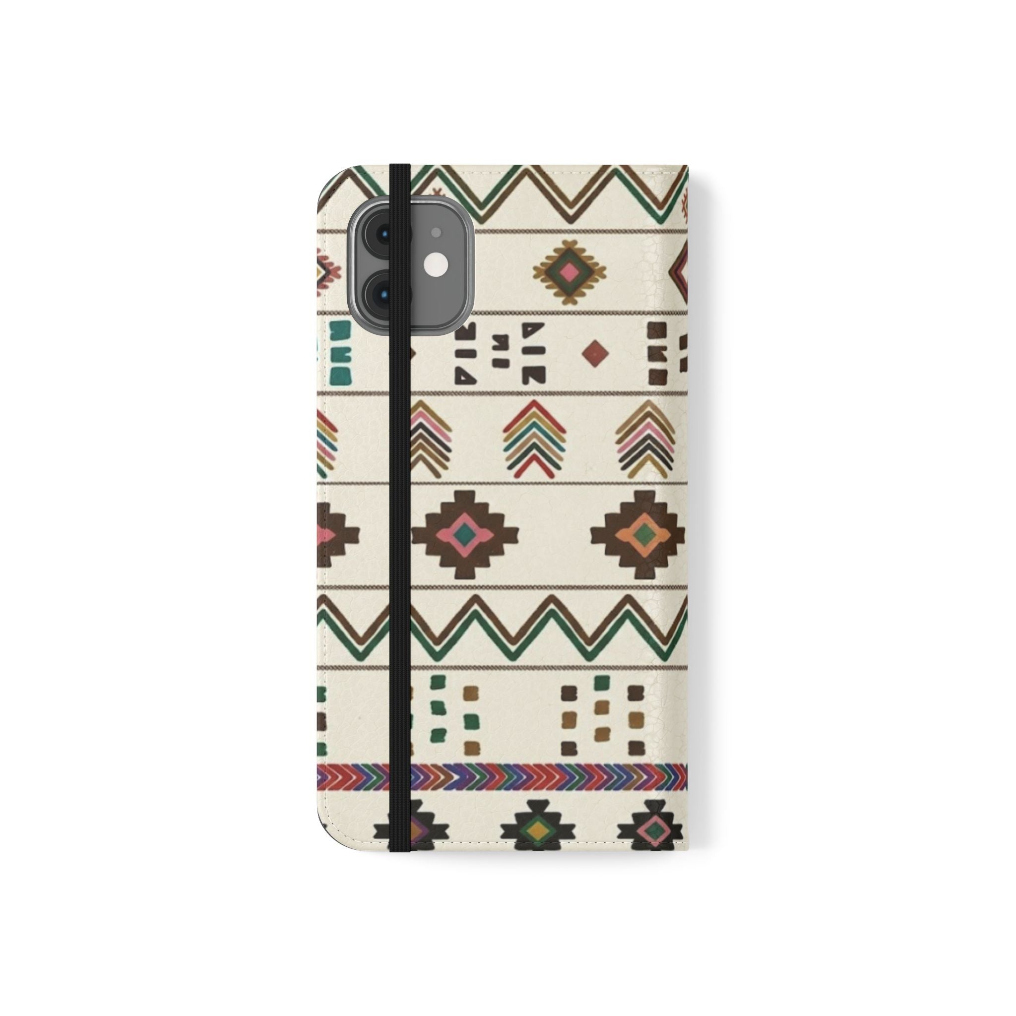 Southwestern Aztec Pattern Flip Case | Tribal Phone Wallet, Card Slots