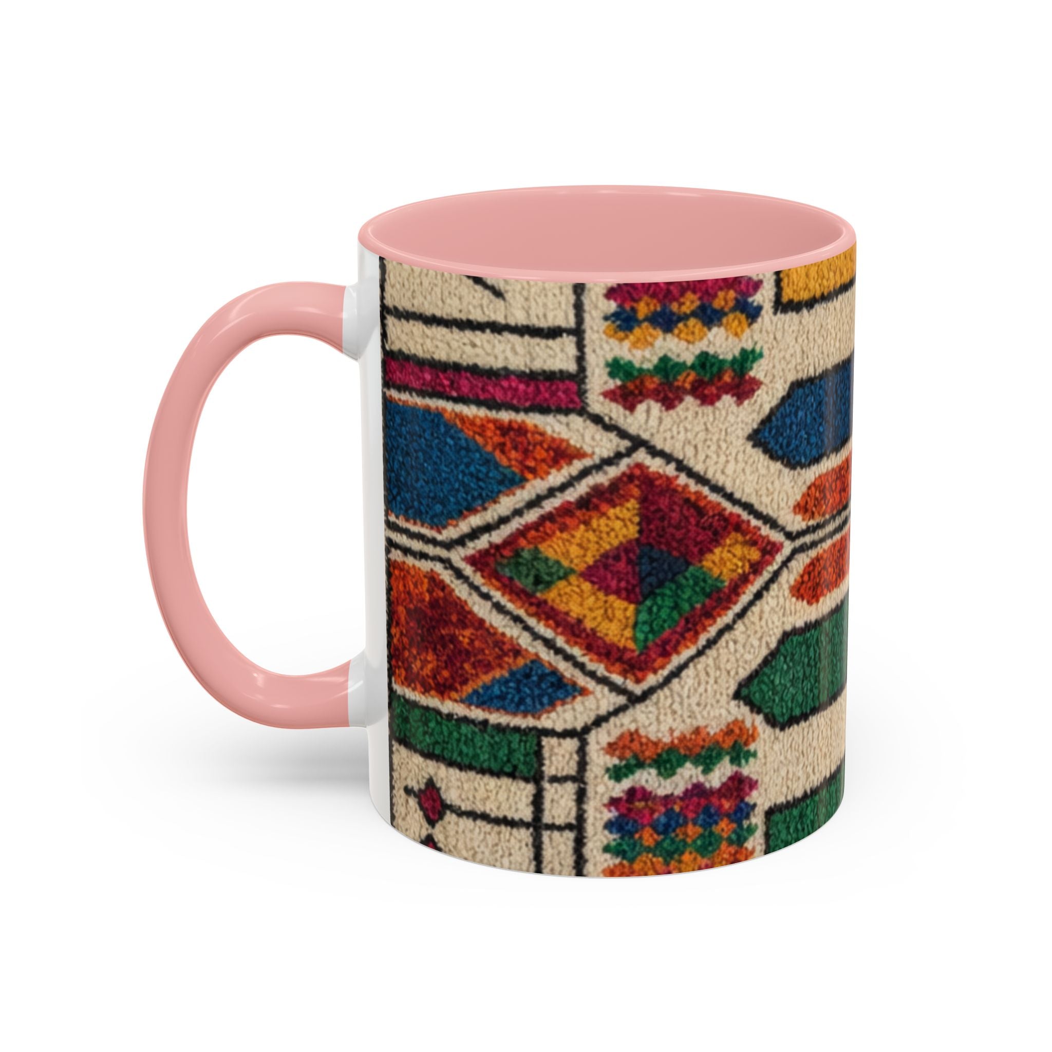 Colorful Geometric Moroccan Pattern Accent Coffee Mug | 11oz or 15oz