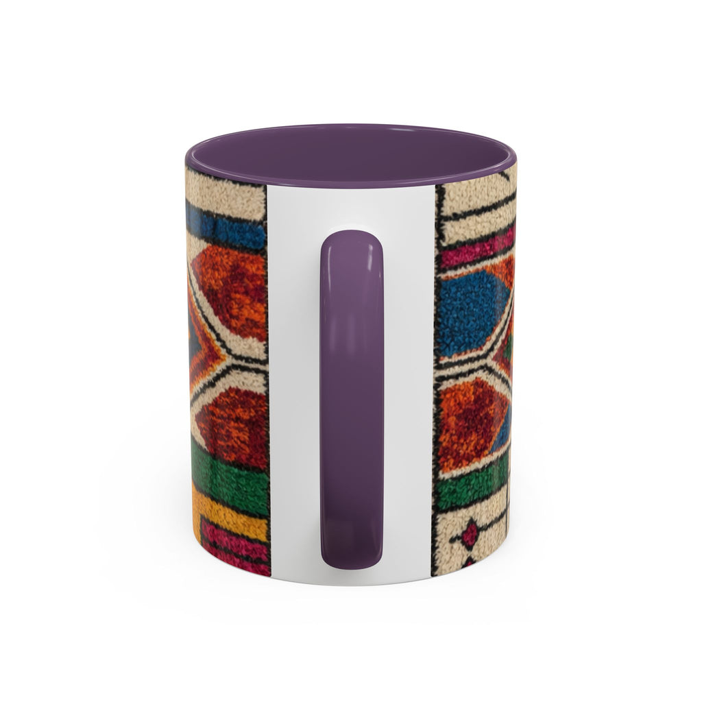 Colorful Geometric Moroccan Pattern Accent Coffee Mug | 11oz or 15oz