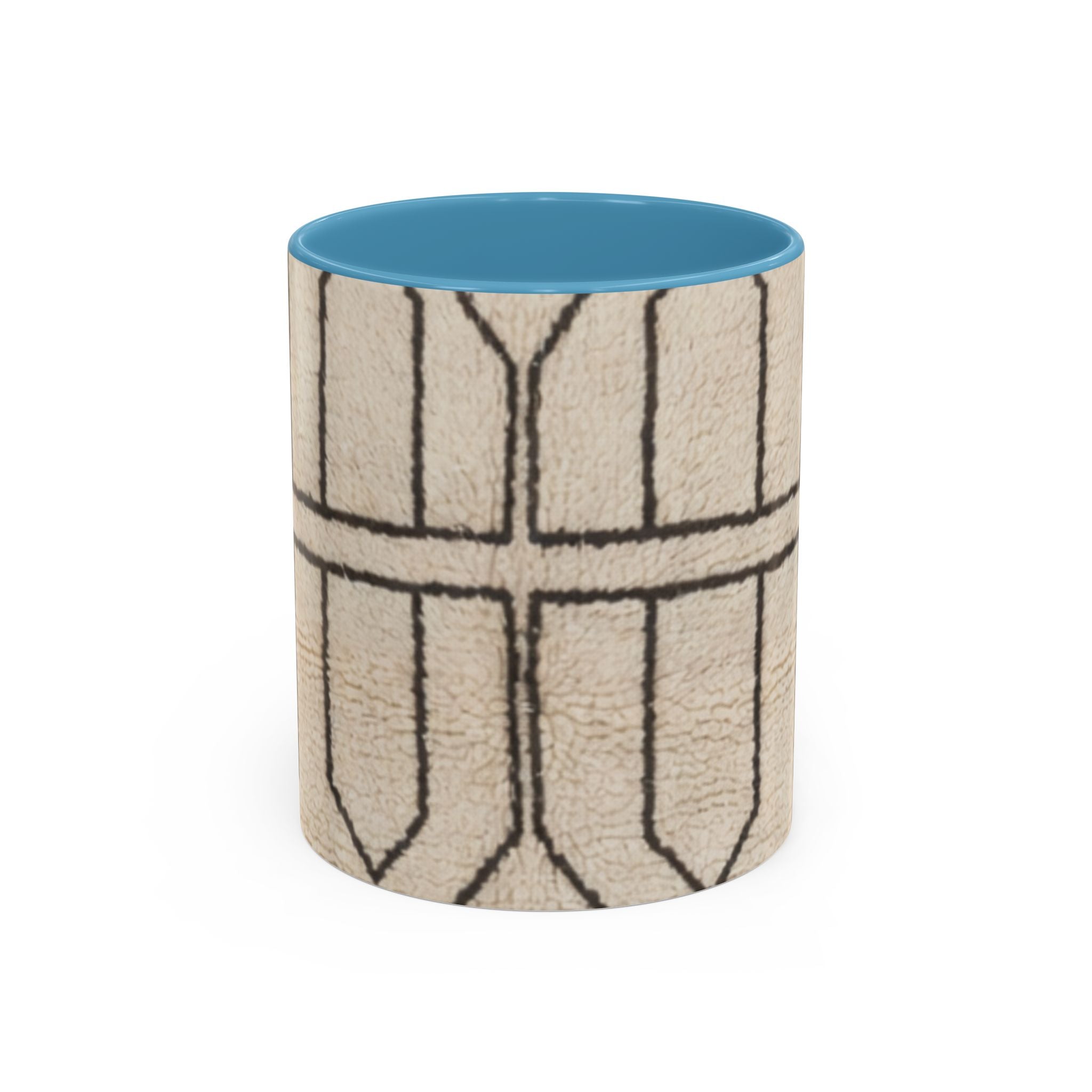 Neutral Geometric Pattern Mug | Accent Coffee Mug 11oz 15oz
