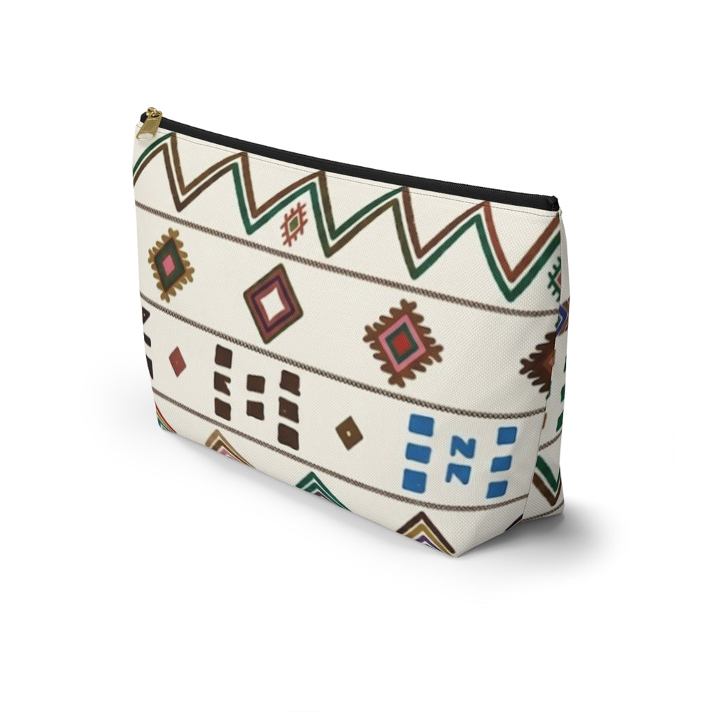 Boho Aztec Pattern Accessory Pouch | TBottom Makeup Bag