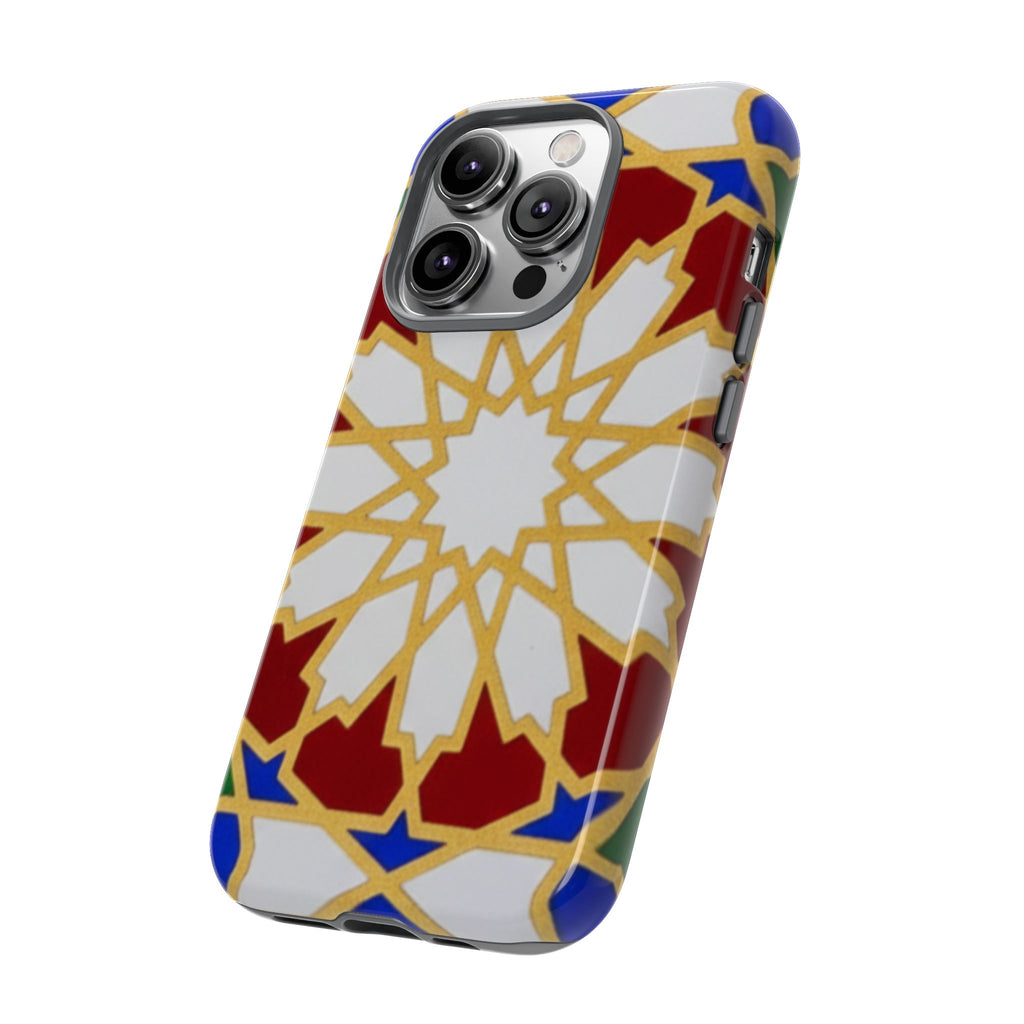 Geometric Moroccan Pattern Tough Case | Colorful Mosaic Phone Cover