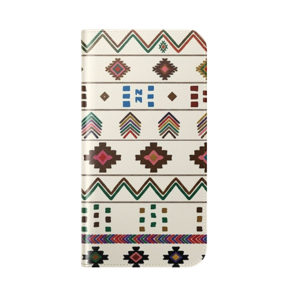 Southwestern Aztec Pattern Flip Case | Tribal Phone Wallet, Card Slots