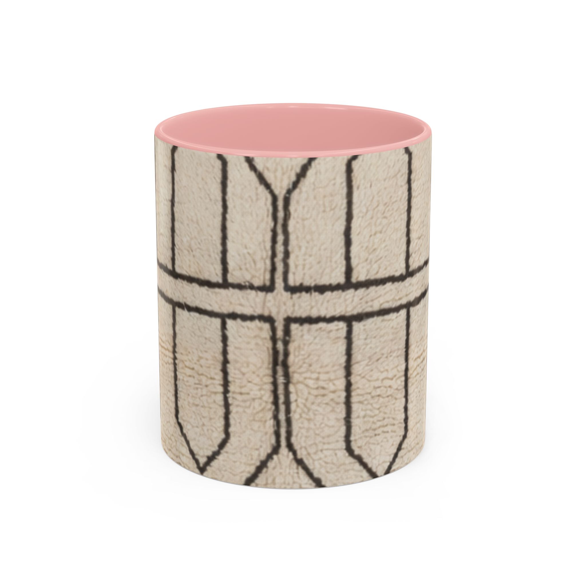 Neutral Geometric Pattern Mug | Accent Coffee Mug 11oz 15oz