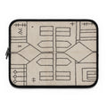 Geometric Tribal Pattern Laptop Sleeve | Neutral Boho Lines
