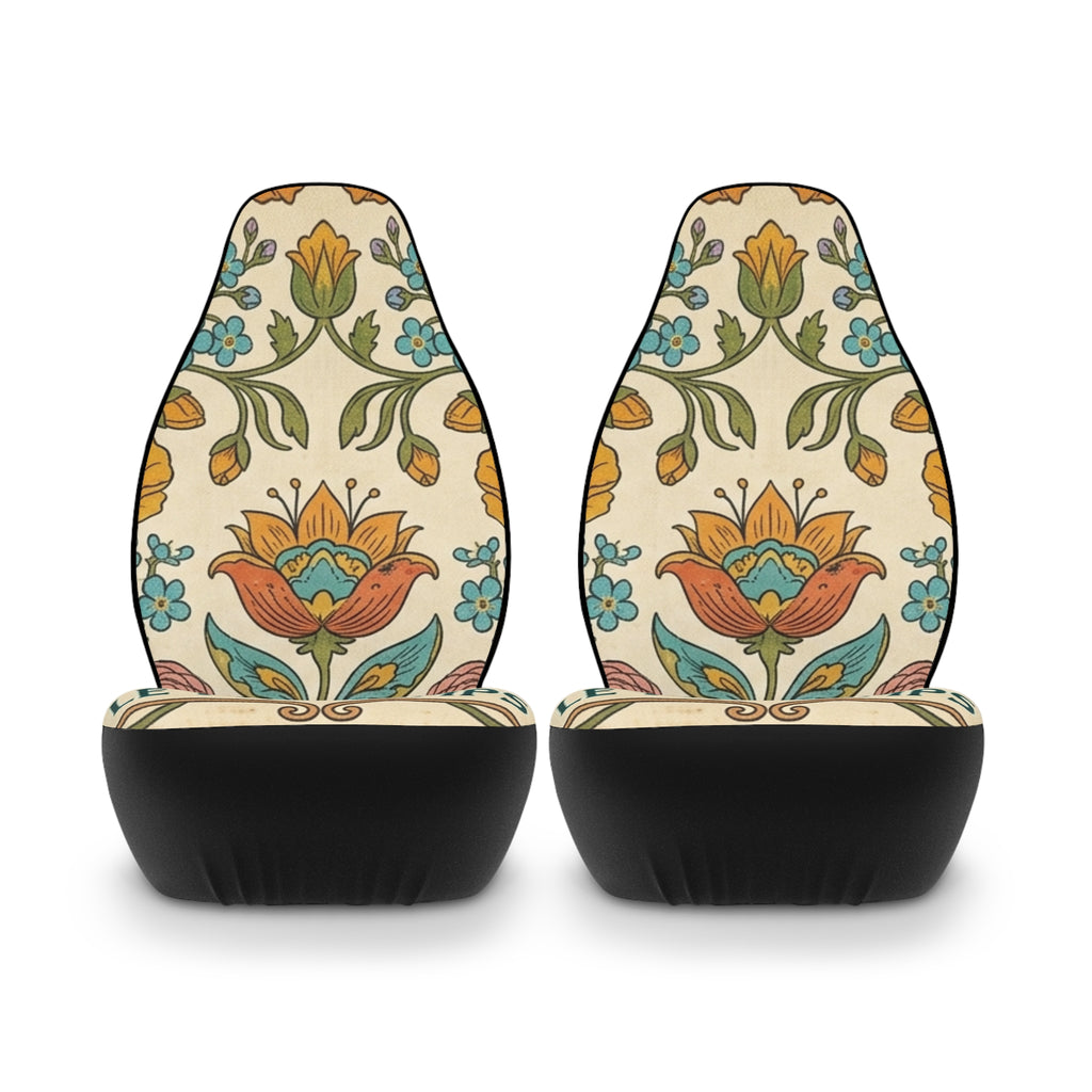 Vintage Floral Spring Car Seat Covers | Le Printemps Flower Design