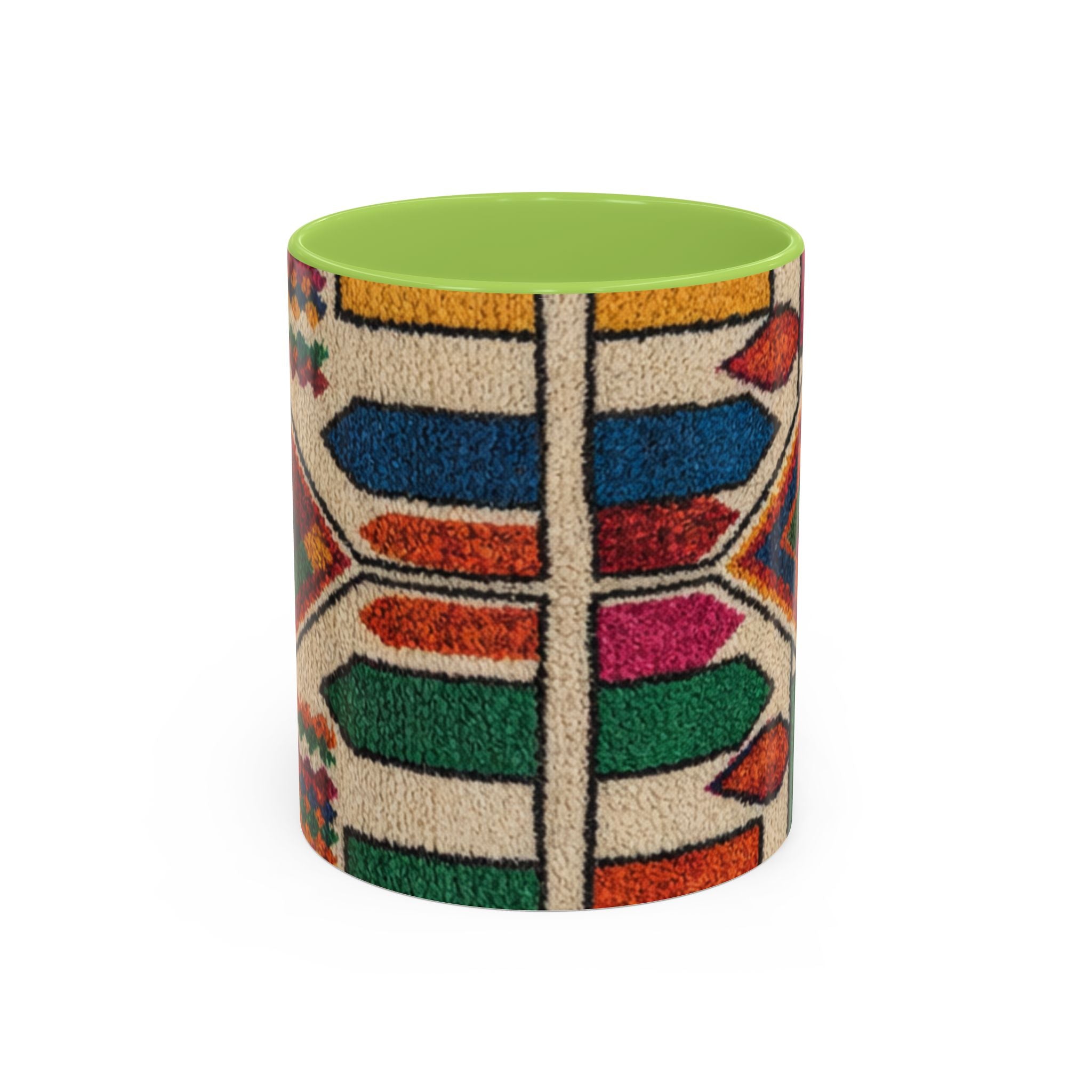 Colorful Geometric Moroccan Pattern Accent Coffee Mug | 11oz or 15oz