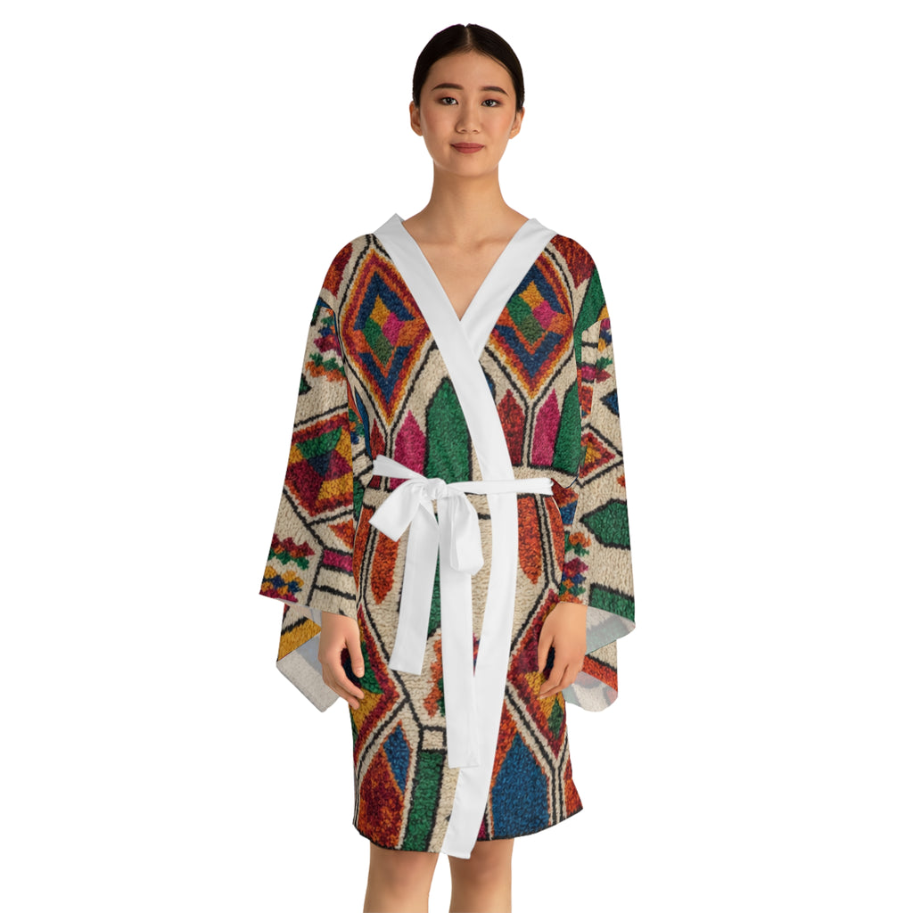 Colorful Geometric Moroccan Pattern Kimono