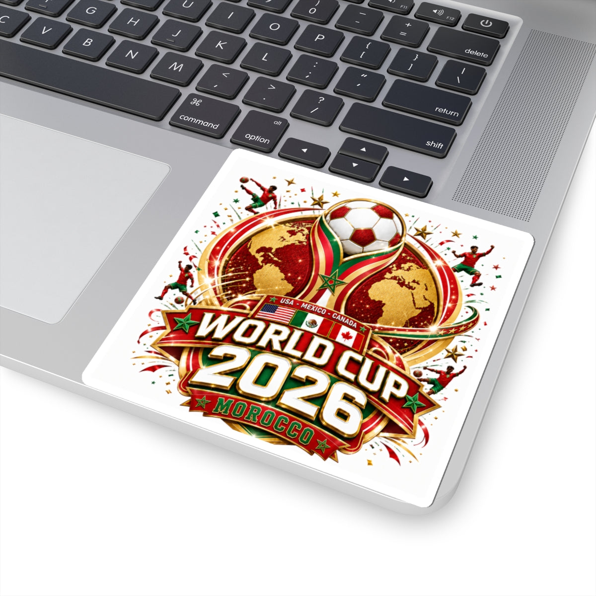 World Cup 2026 Morocco Football Team Sticker | Kiss-Cut Sticker