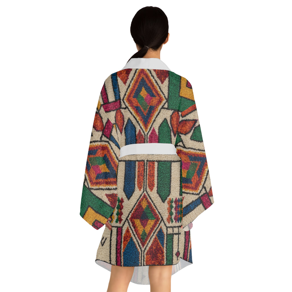 Colorful Geometric Moroccan Pattern Kimono