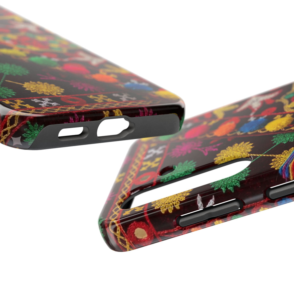 Colorful Pom Pom Pattern Phone Case | Tough Phone Case