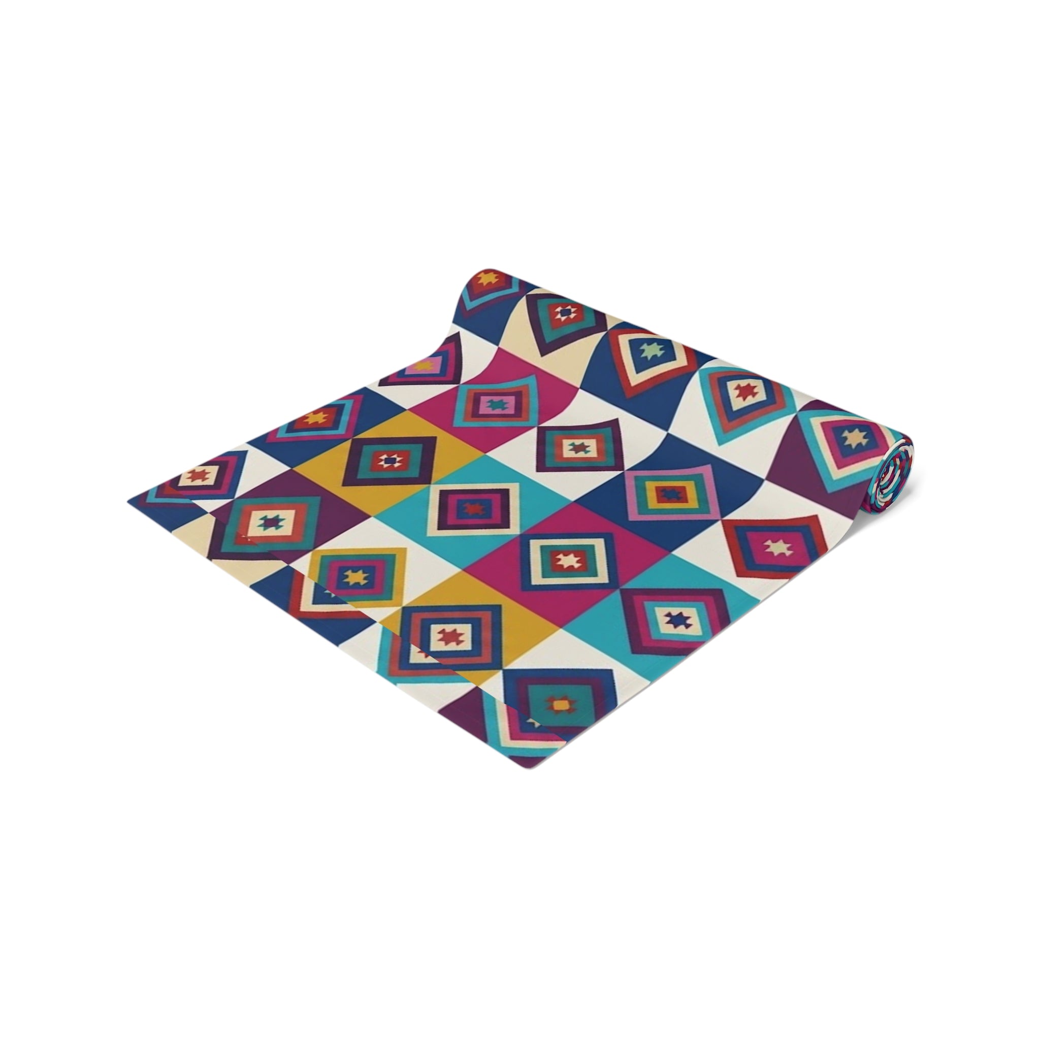Southwestern Diamond Table Runner | Cotton Blue table runner