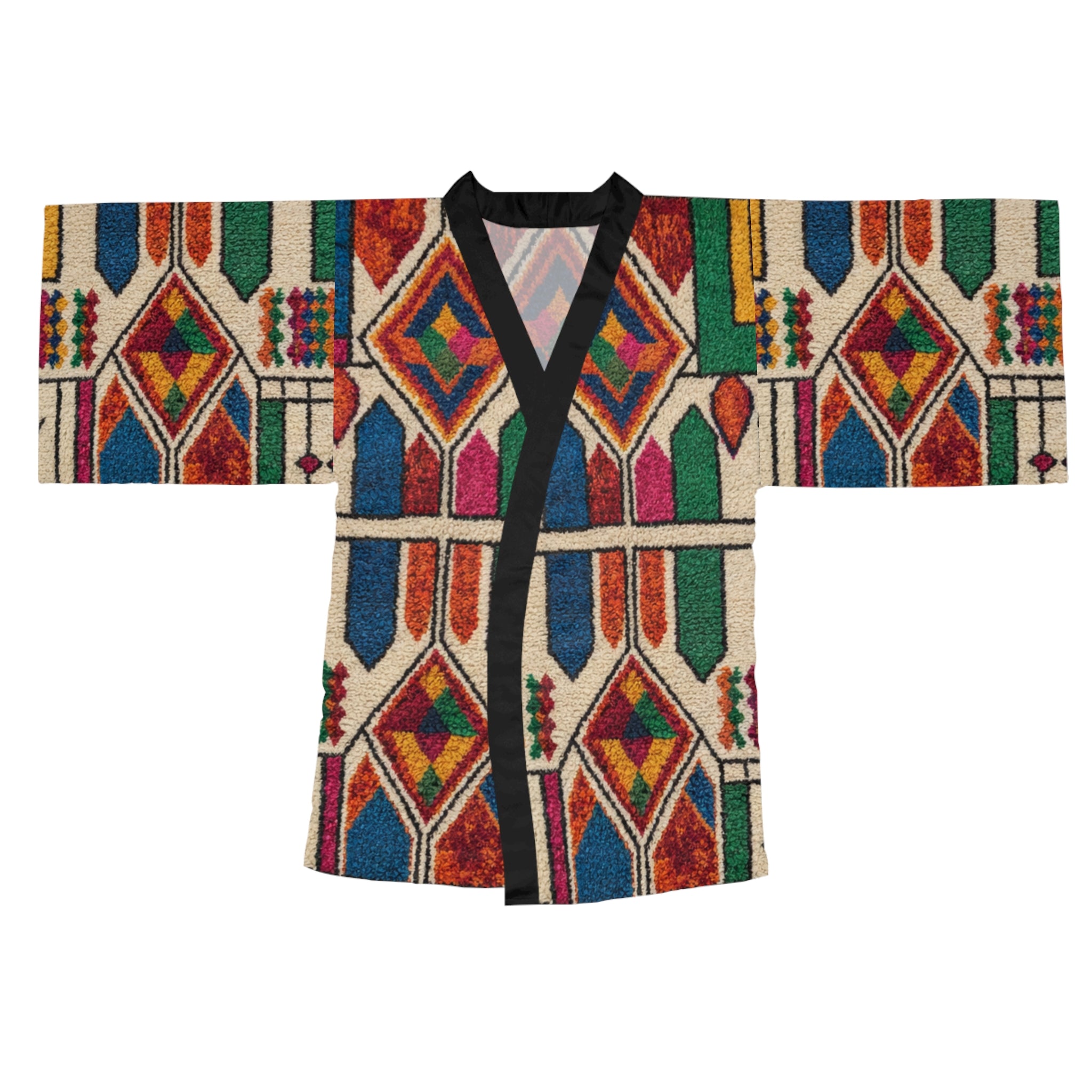 Colorful Geometric Moroccan Pattern Kimono
