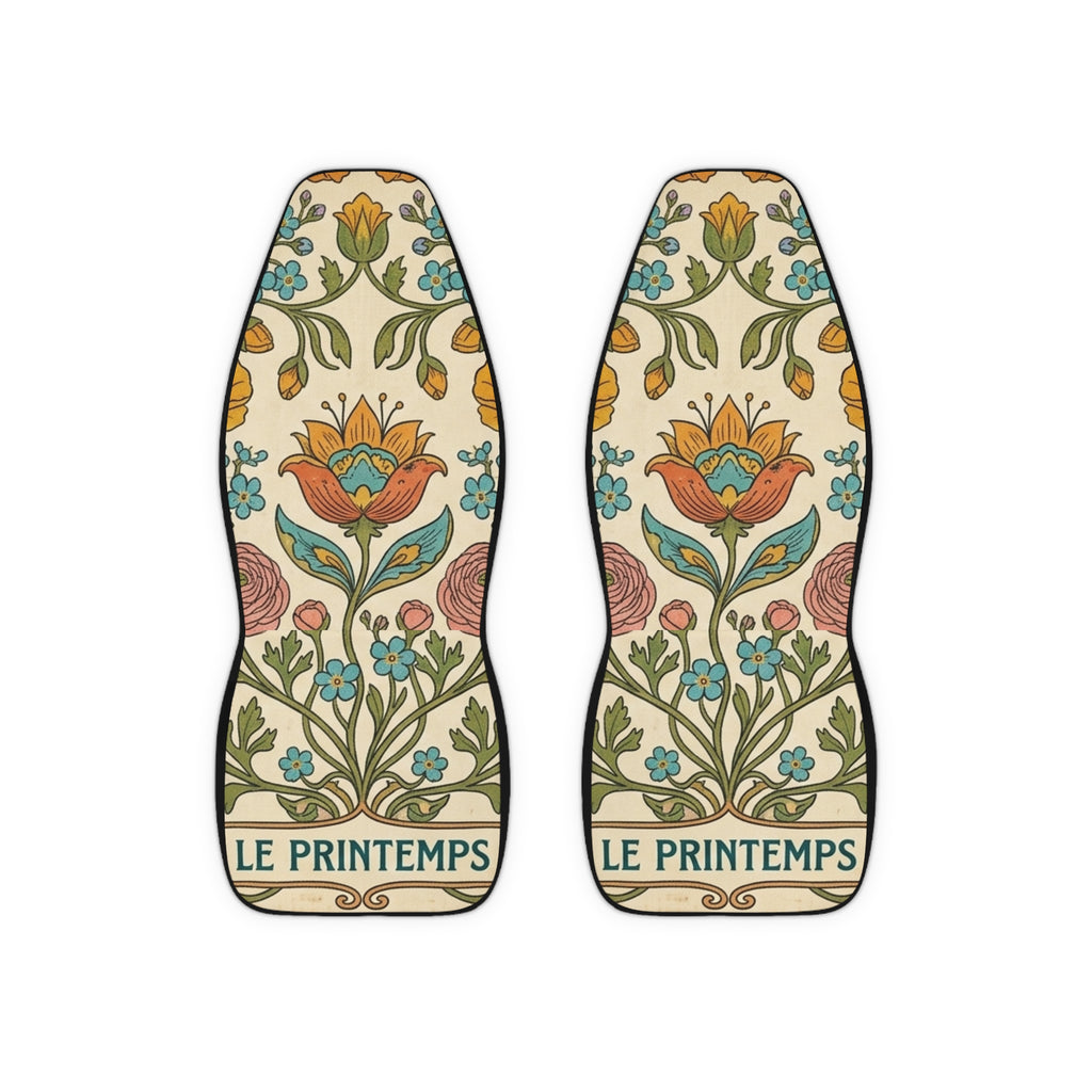 Vintage Floral Spring Car Seat Covers | Le Printemps Flower Design