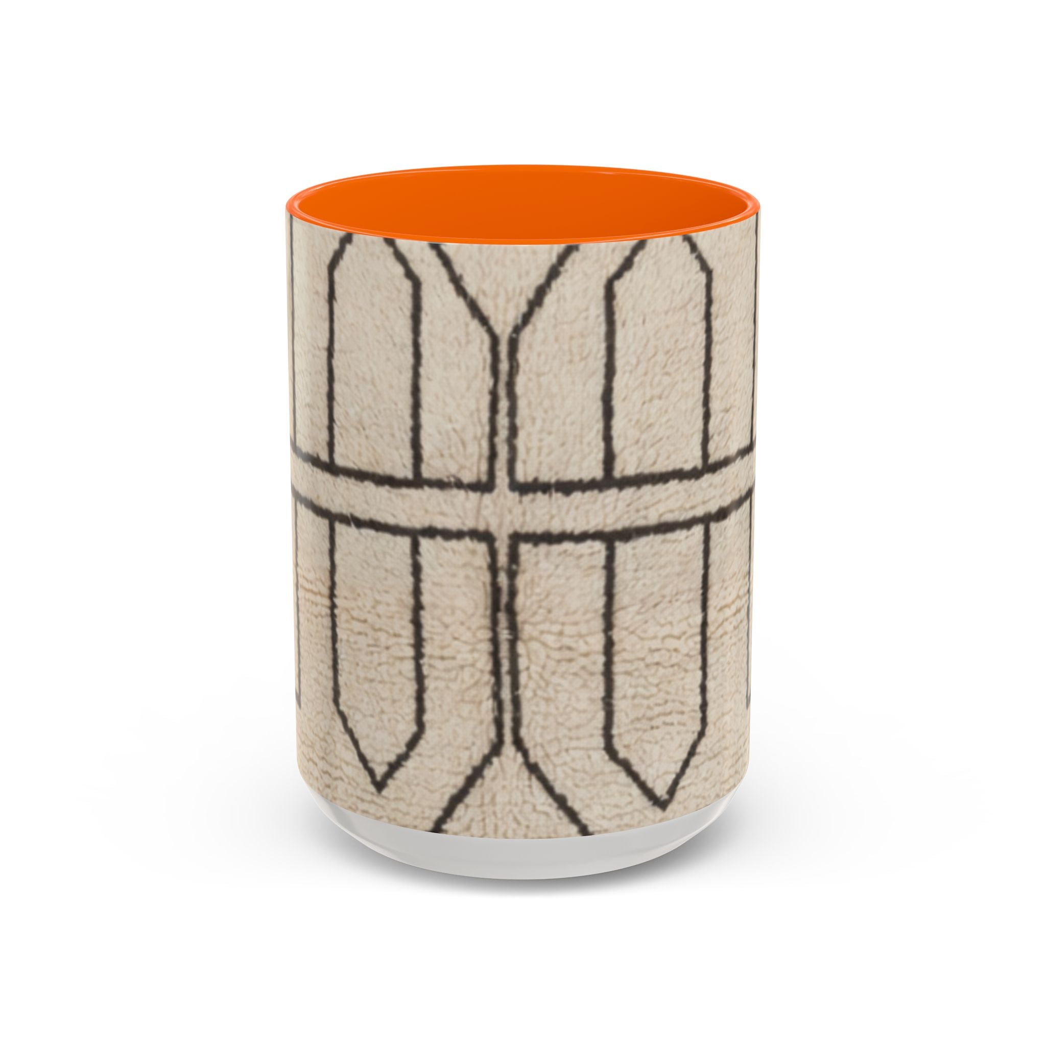 Neutral Geometric Pattern Mug | Accent Coffee Mug 11oz 15oz