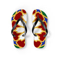 Moroccan Tile Pattern Flip Flops | Colorful Geometric Sandals