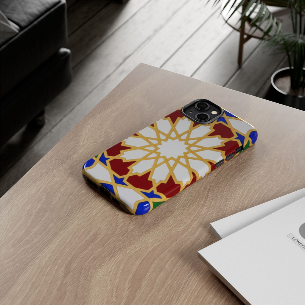 Geometric Moroccan Pattern Tough Case | Colorful Mosaic Phone Cover